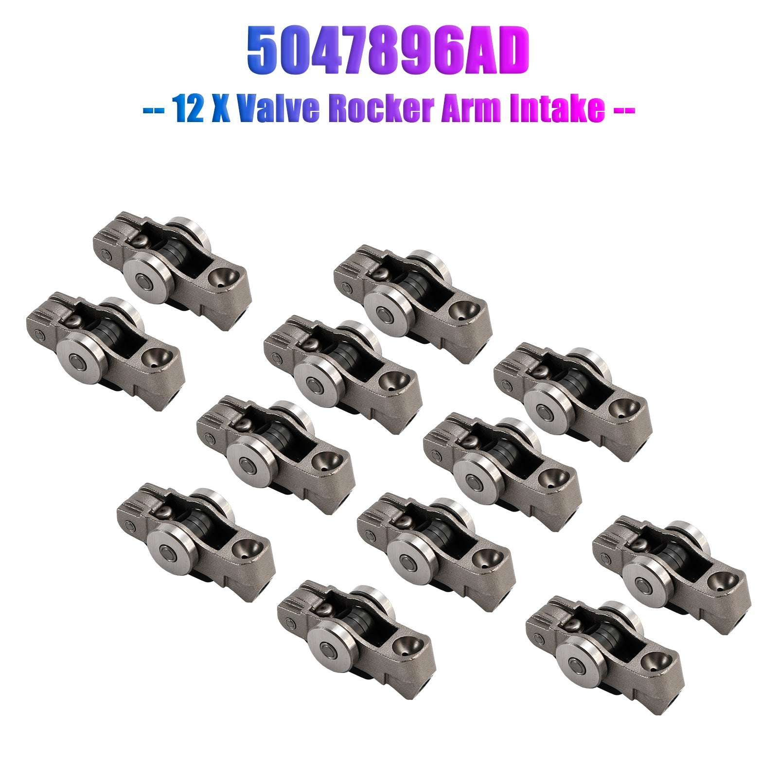 12 X Valve Rocker Arm Intake 5047896AD for Dodge Jeep Chrysler 3.6L 2016-2024