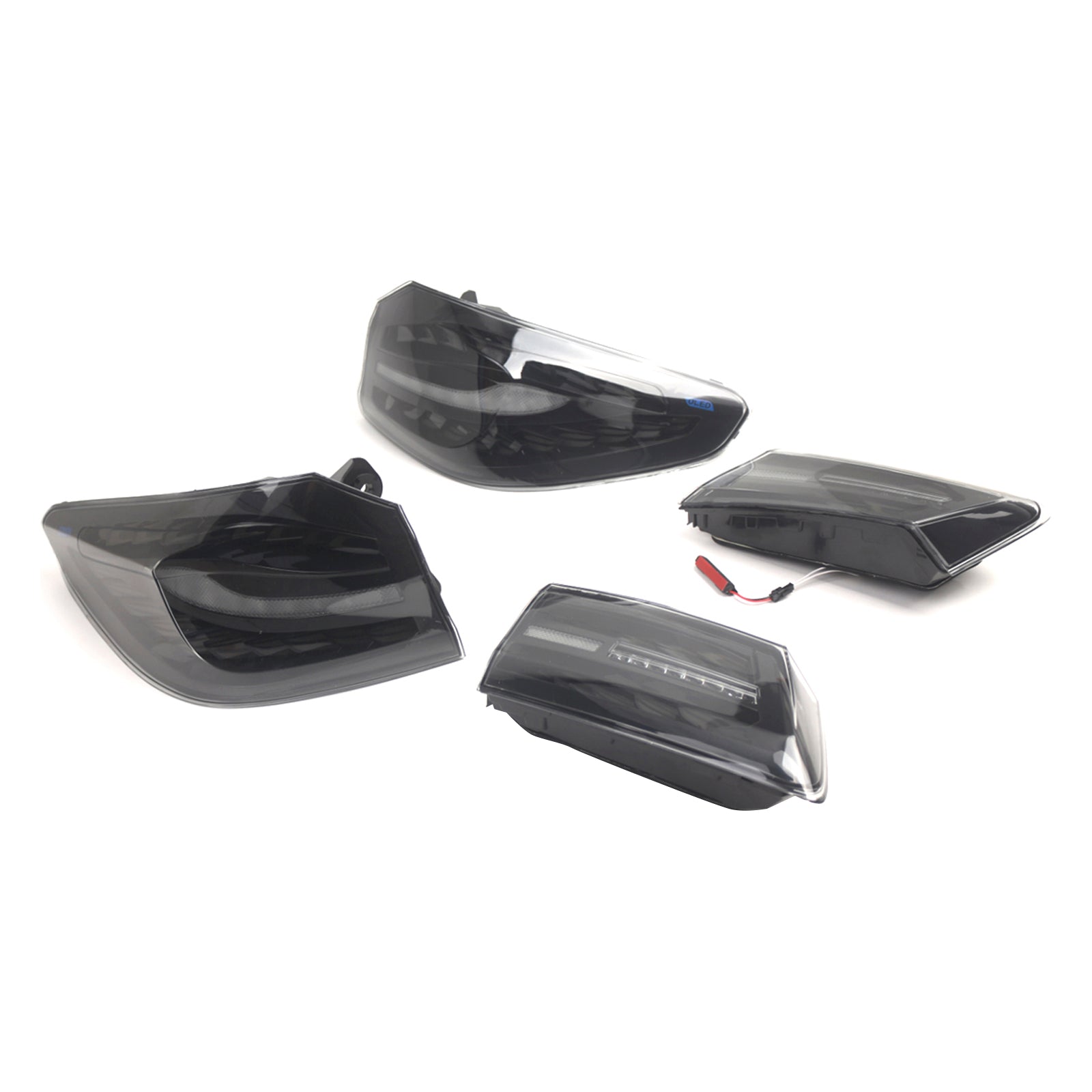 2018-2020 BMW 5 G30 G38 L&R Smoked LED Tail Lights Rear Lamp Assembly 63217376469 63217376470