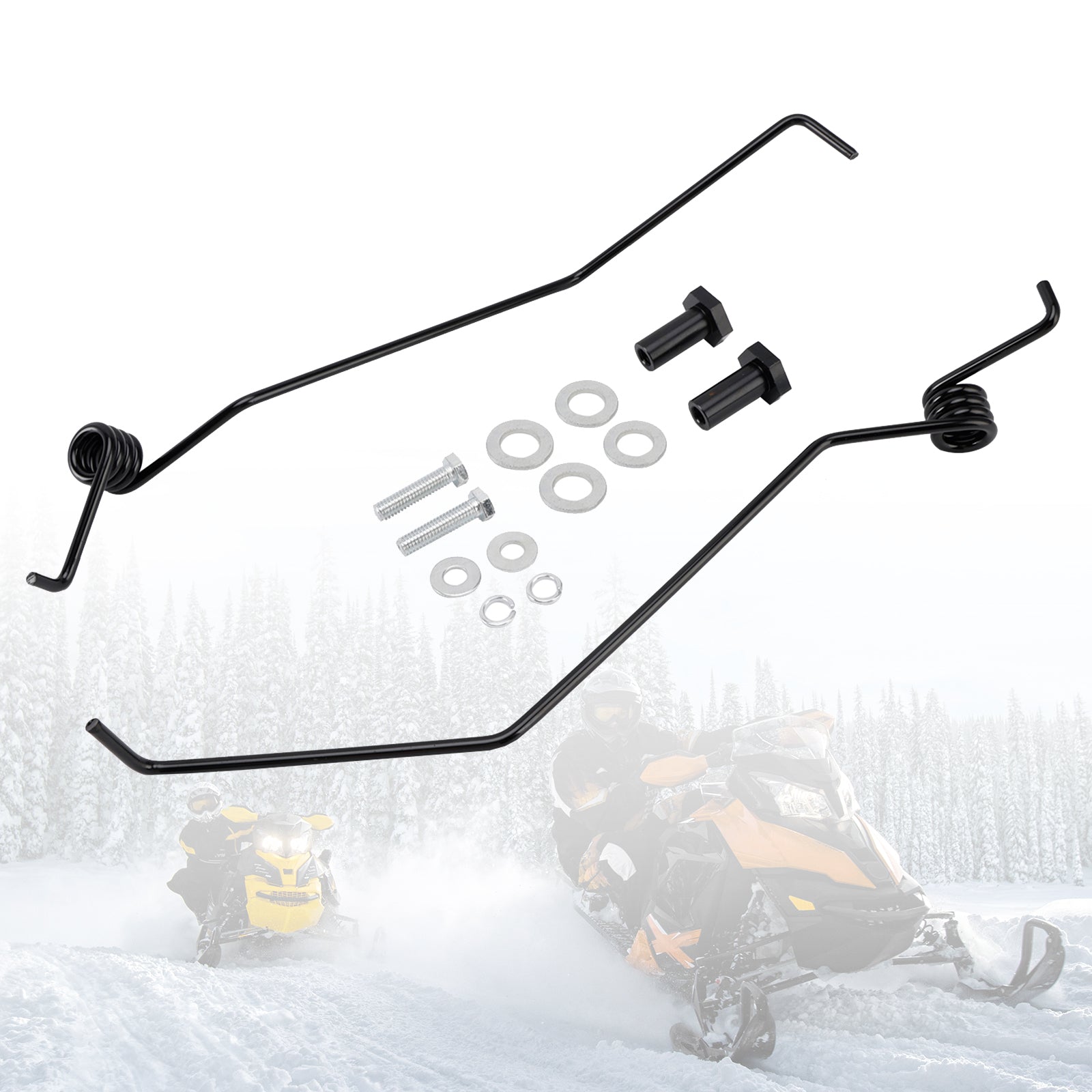 Snowmobile Ice Scratchers Kit 4E565768 Universal For Polaris Switchback Titan