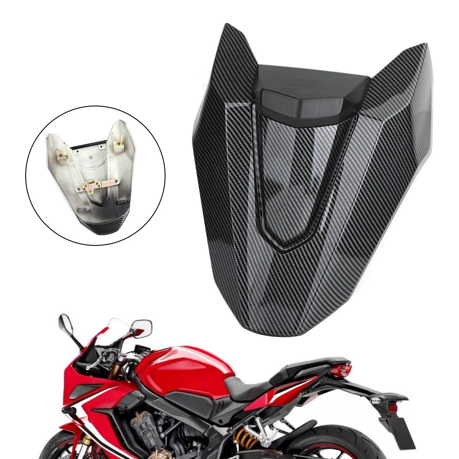 Motorcycle Rear Seat Passenger Cover Cowl Fairing for Honda CBR650R 2019-2020