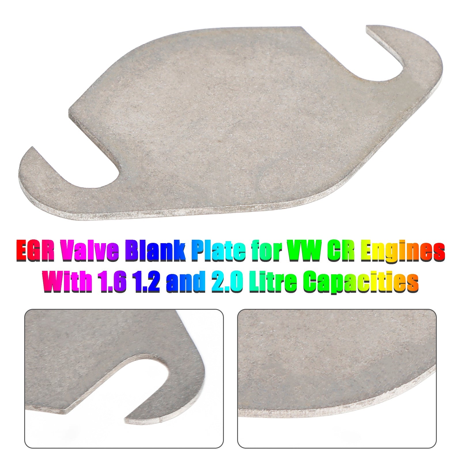 EGR Valve Blank Plate for VW CR Engines With 1.6 1.2 and 2.0 Litre Capacities