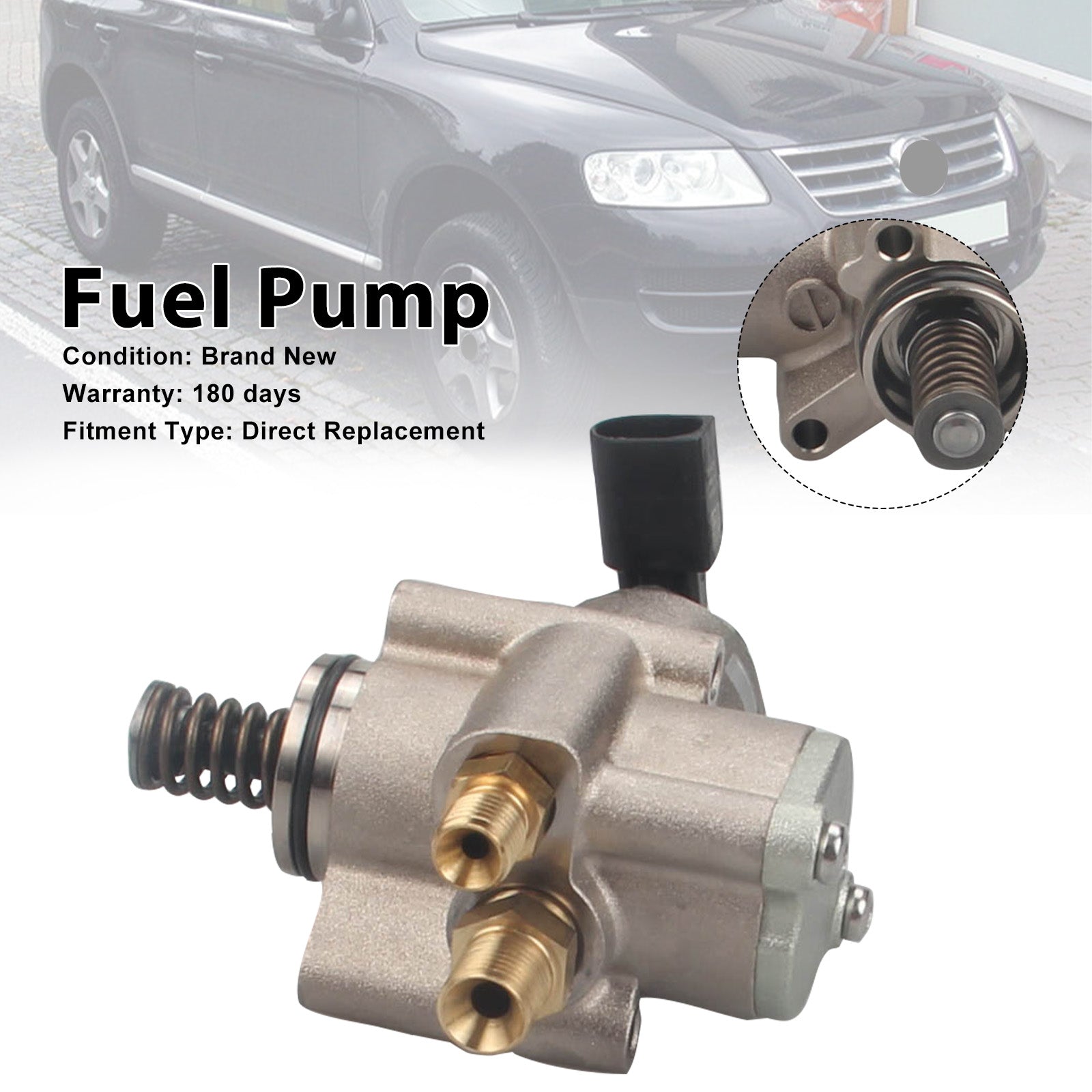 2007 Audi Q7 4.2L V8 A/T Base Sport Utility Right High Pressure Fuel Pump 079127026AC