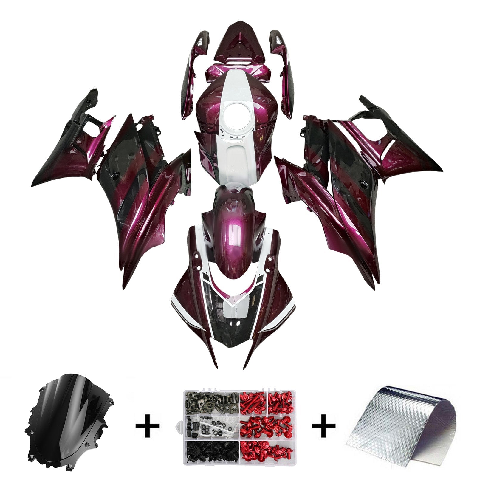 Injection Fairing Kit Bodywork Plastic ABS fit For Yamaha YZF R3 R25 2022-2024
