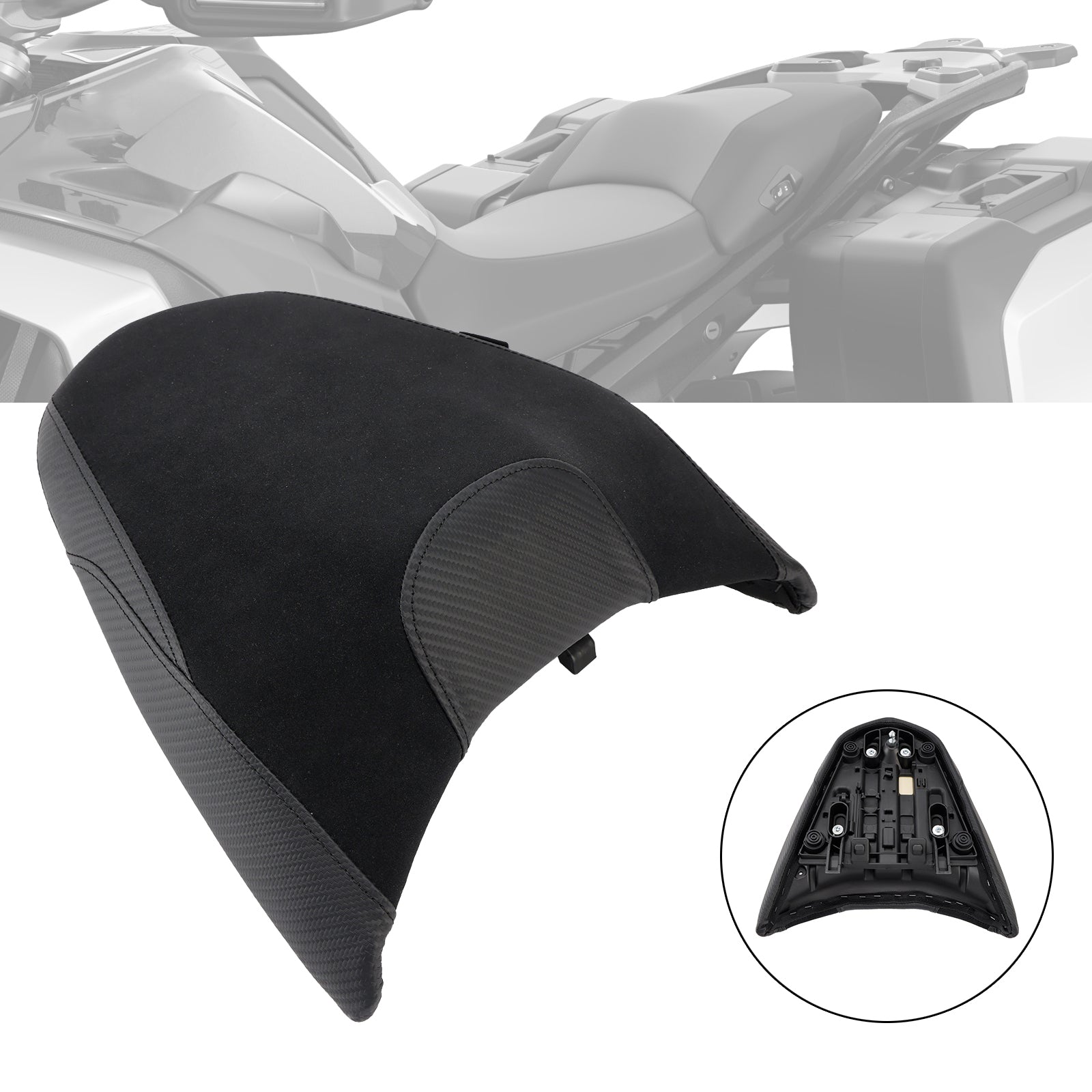 2024-2025 Bmw R1300Gs R 1300 Gs Rear Seat Passenger Cushion Flat Black Gray