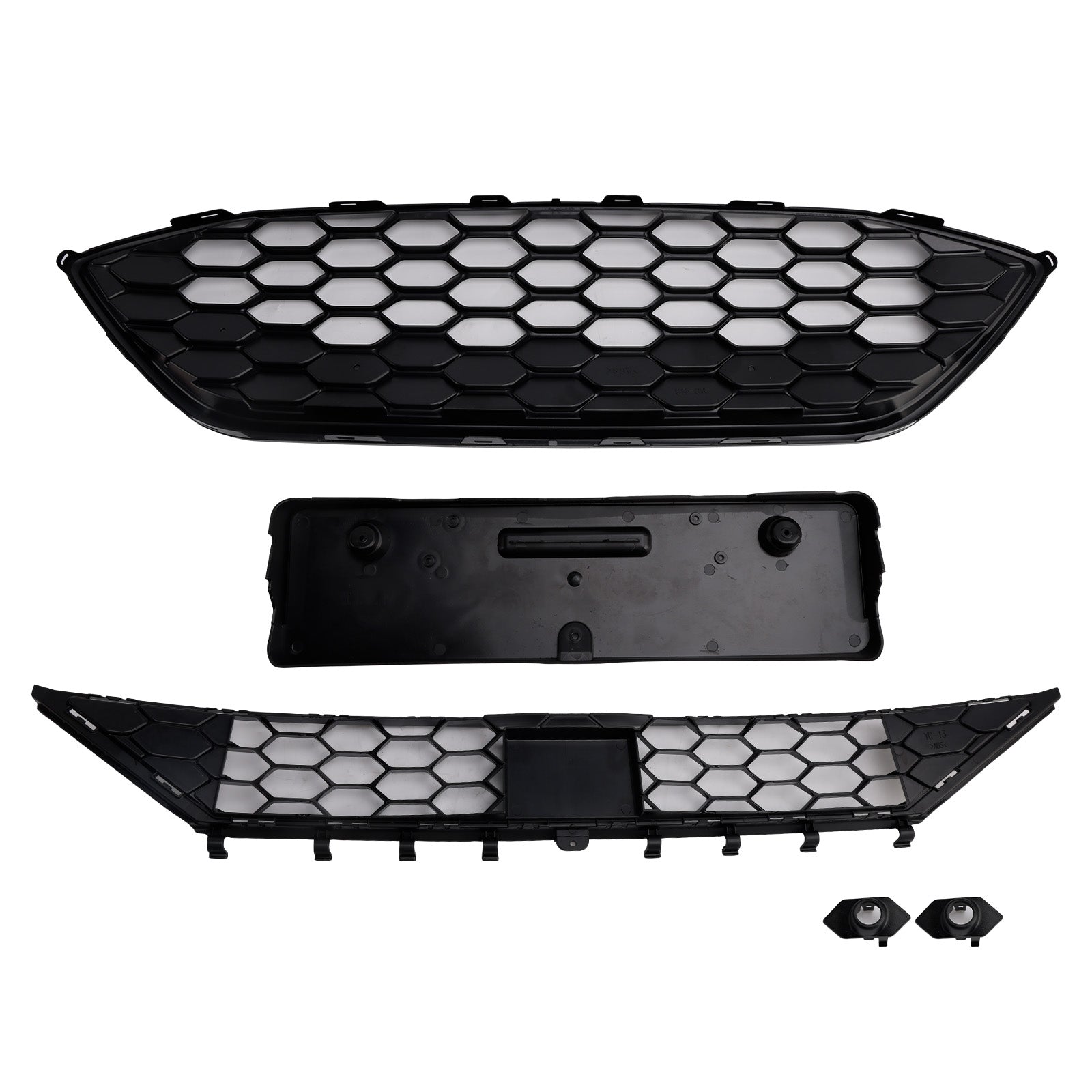 2018-2021 Ford Focus ST + ST Line MK4 Front Bumper Grille Grill Black