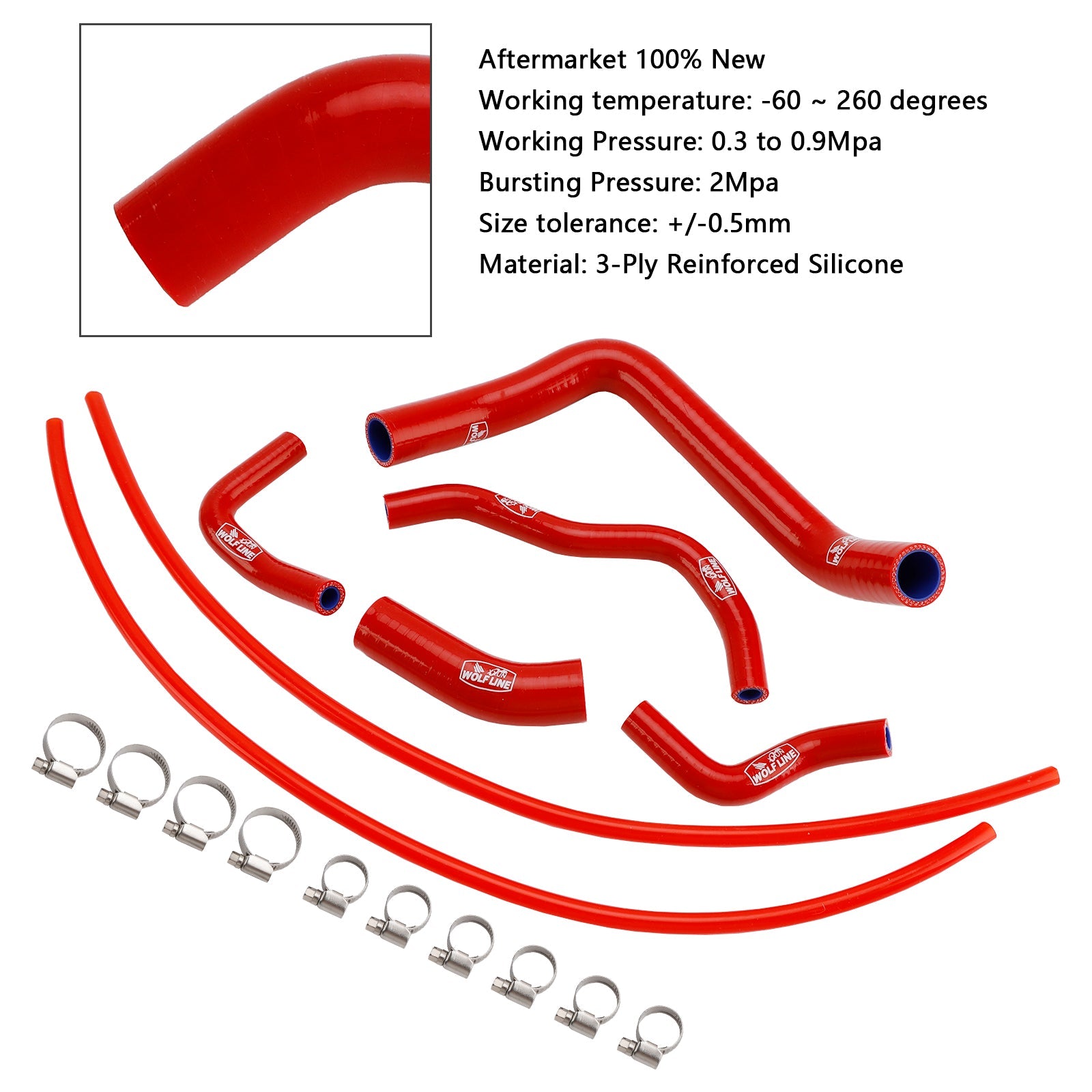 2023-2025 Suzuki GSX-8S Silicone Radiator coolant Hose