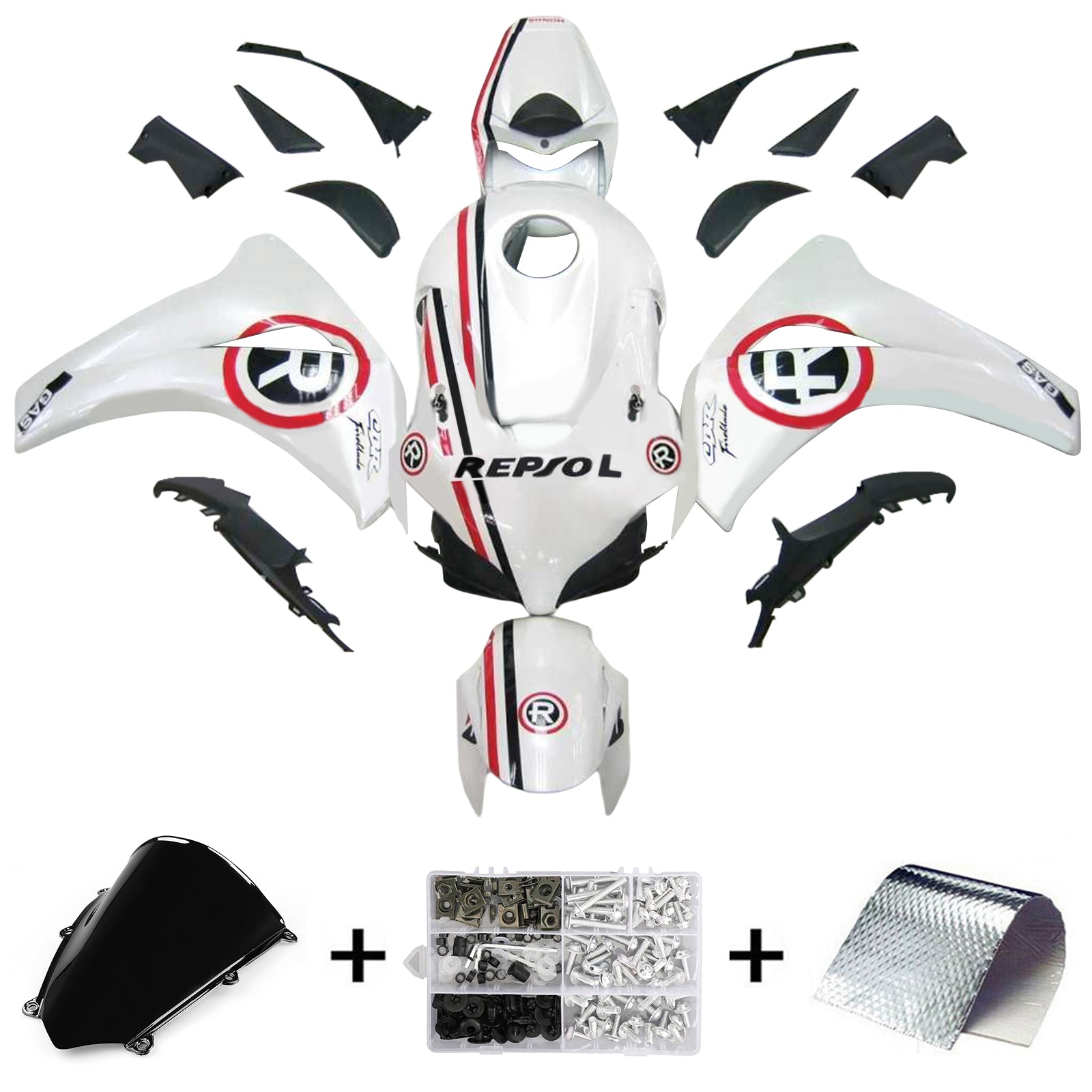 Honda CBR1000RR 2008-2011 Fairing Kit Bodywork Plastic ABS