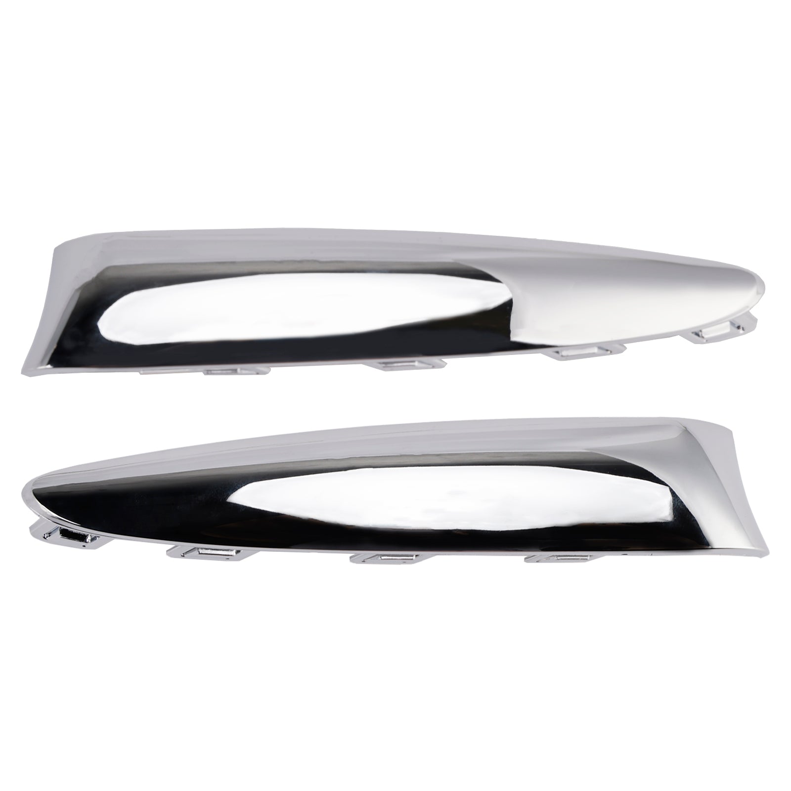 2015.08-2020 Fiat 500 Lounge Left & Right Front Bumper Moulding Chrome