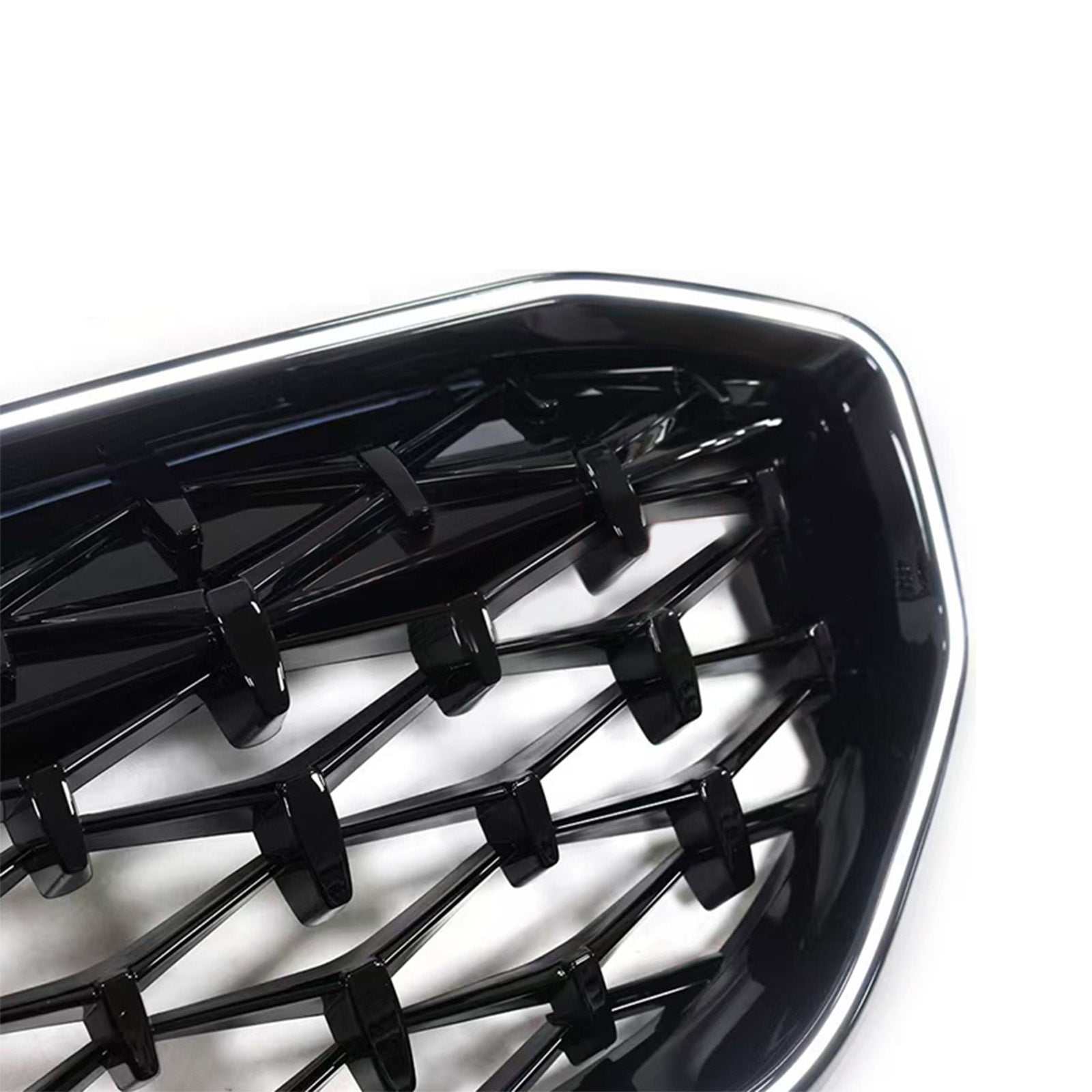 2019-2022  Fit BMW 3 Series G20 Diamond Kidney Grille Grill 51138072085 Black