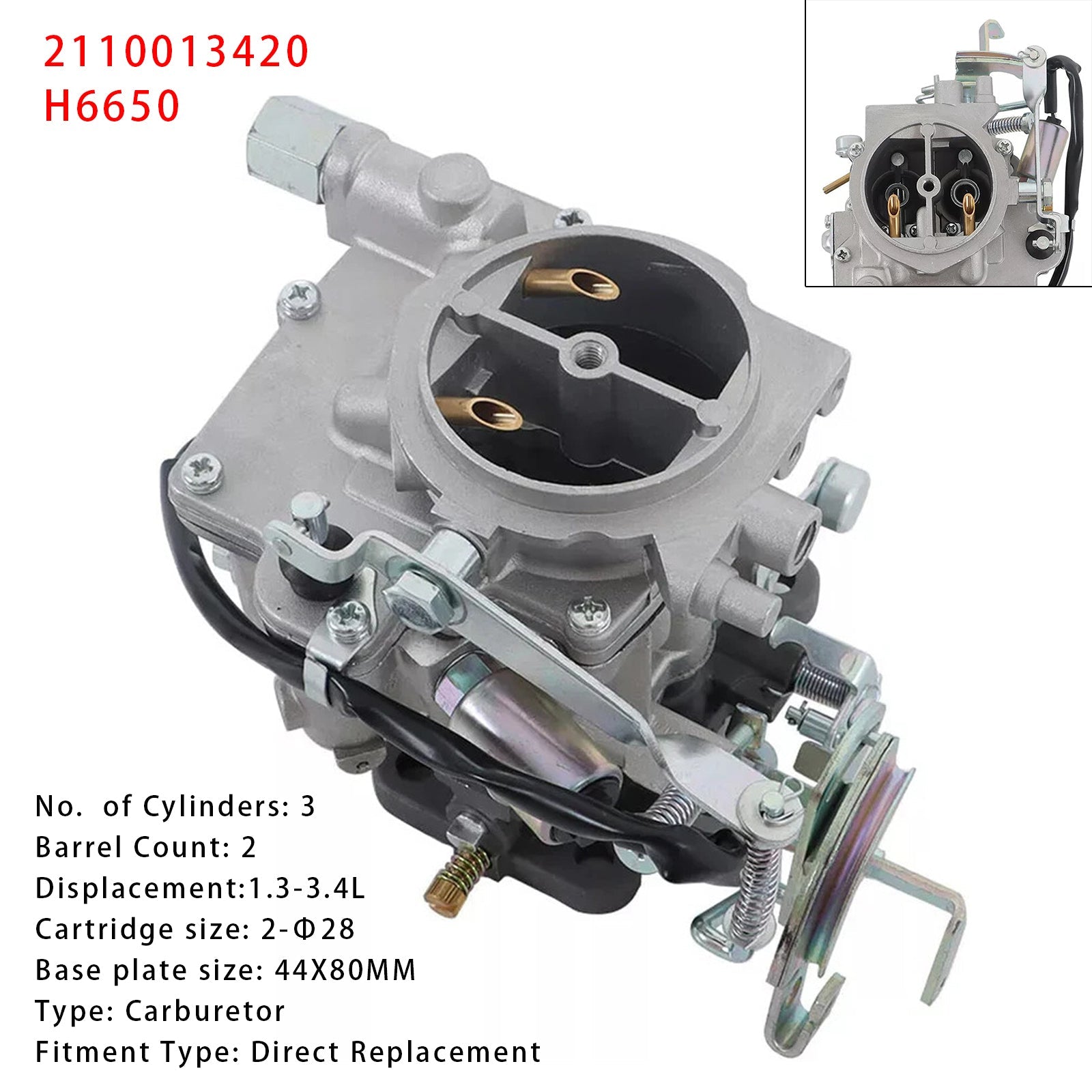 Carburetor 21100-13420 For Toyota Forklift Corolla Liteace 1982-1989