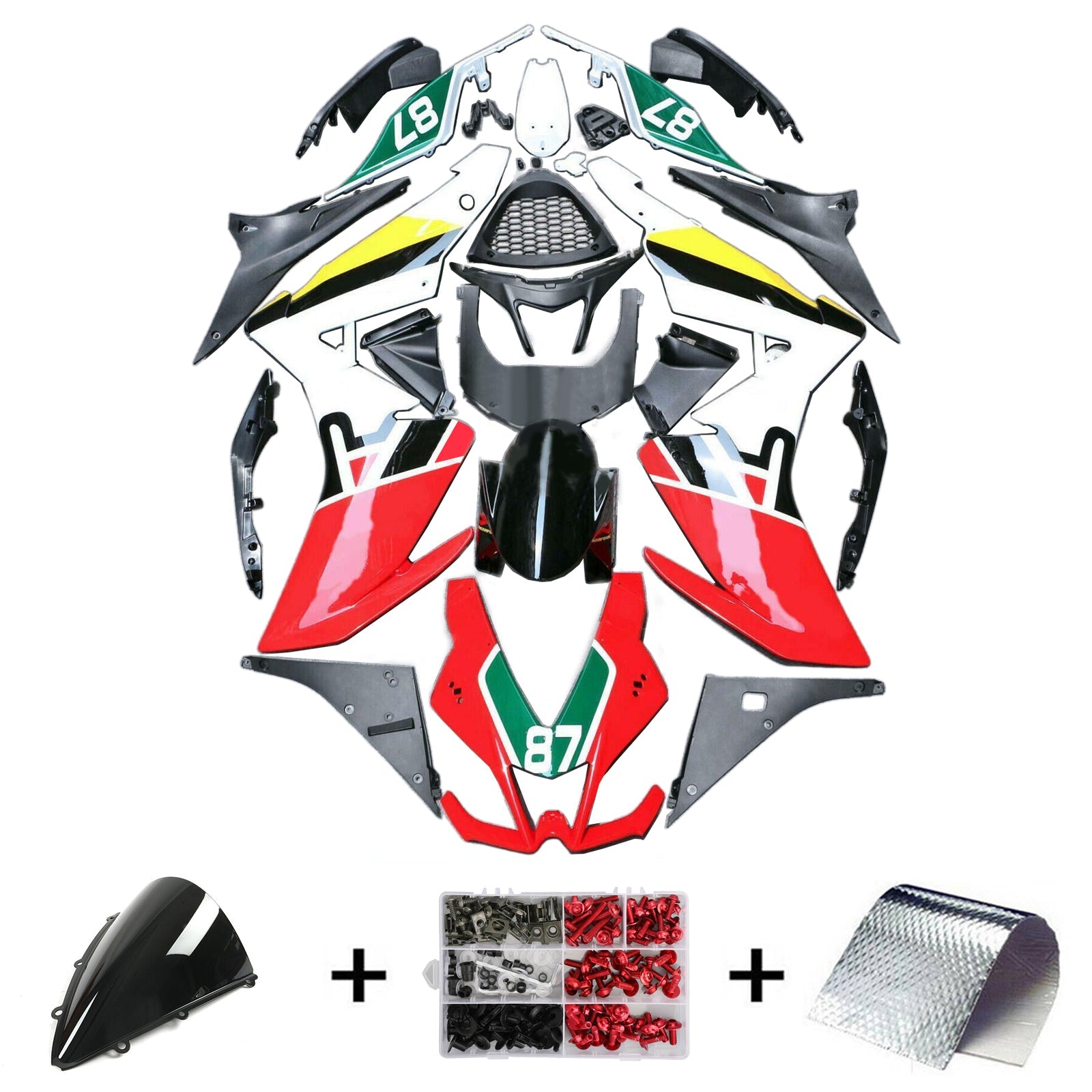 Amotopart Aprilia RSV4 1000 2009-2015 Fairing Kit Bodywork Plastic ABS