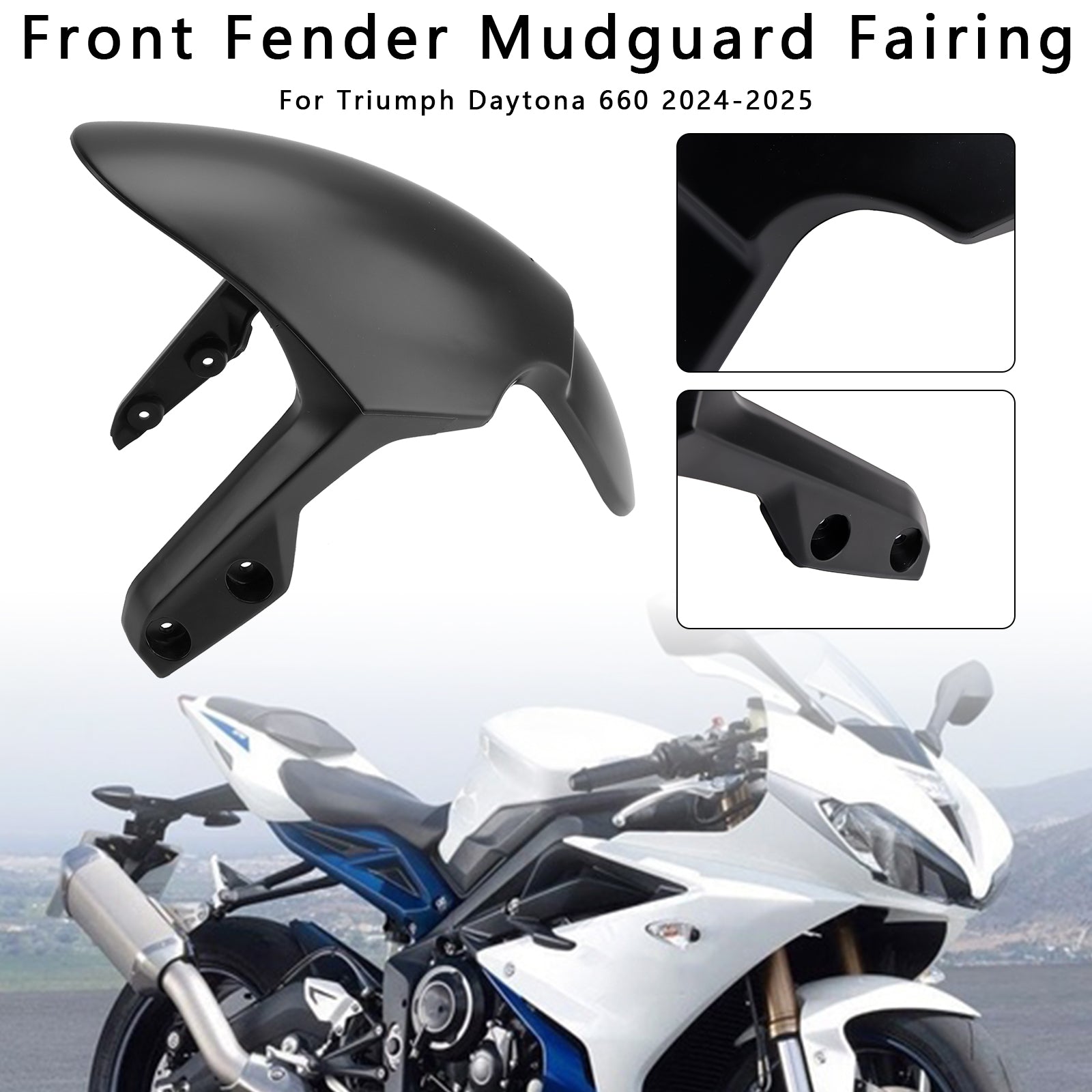 2024-2025 Daytona 660 Front Fender Mudguard Fairing Cowl
