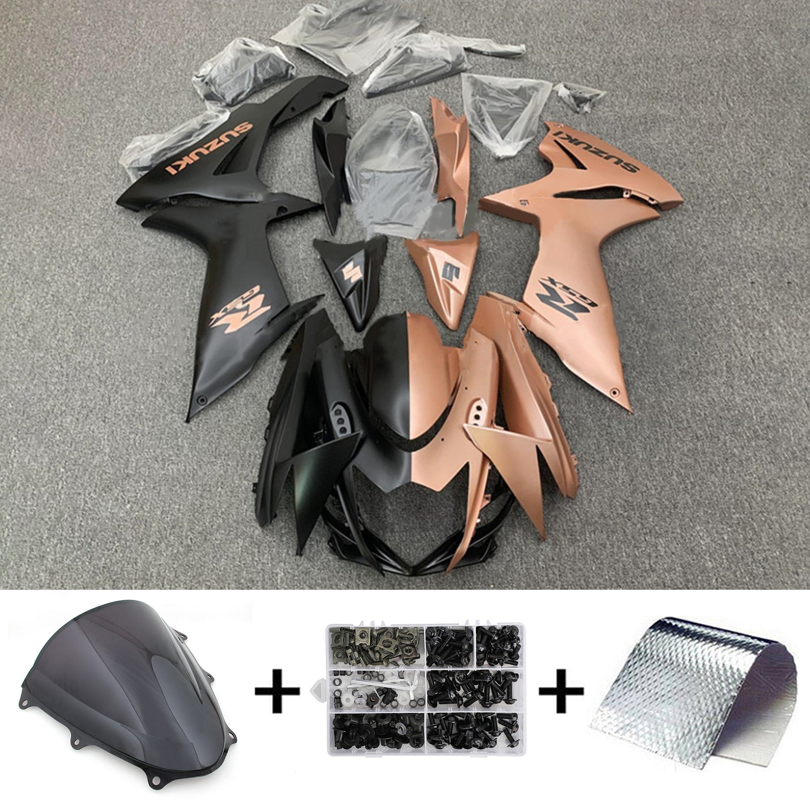 Amotopart Suzuki GSXR 600/750 2011-2024 K11 Fairing Kit Bodywork Plastic ABS