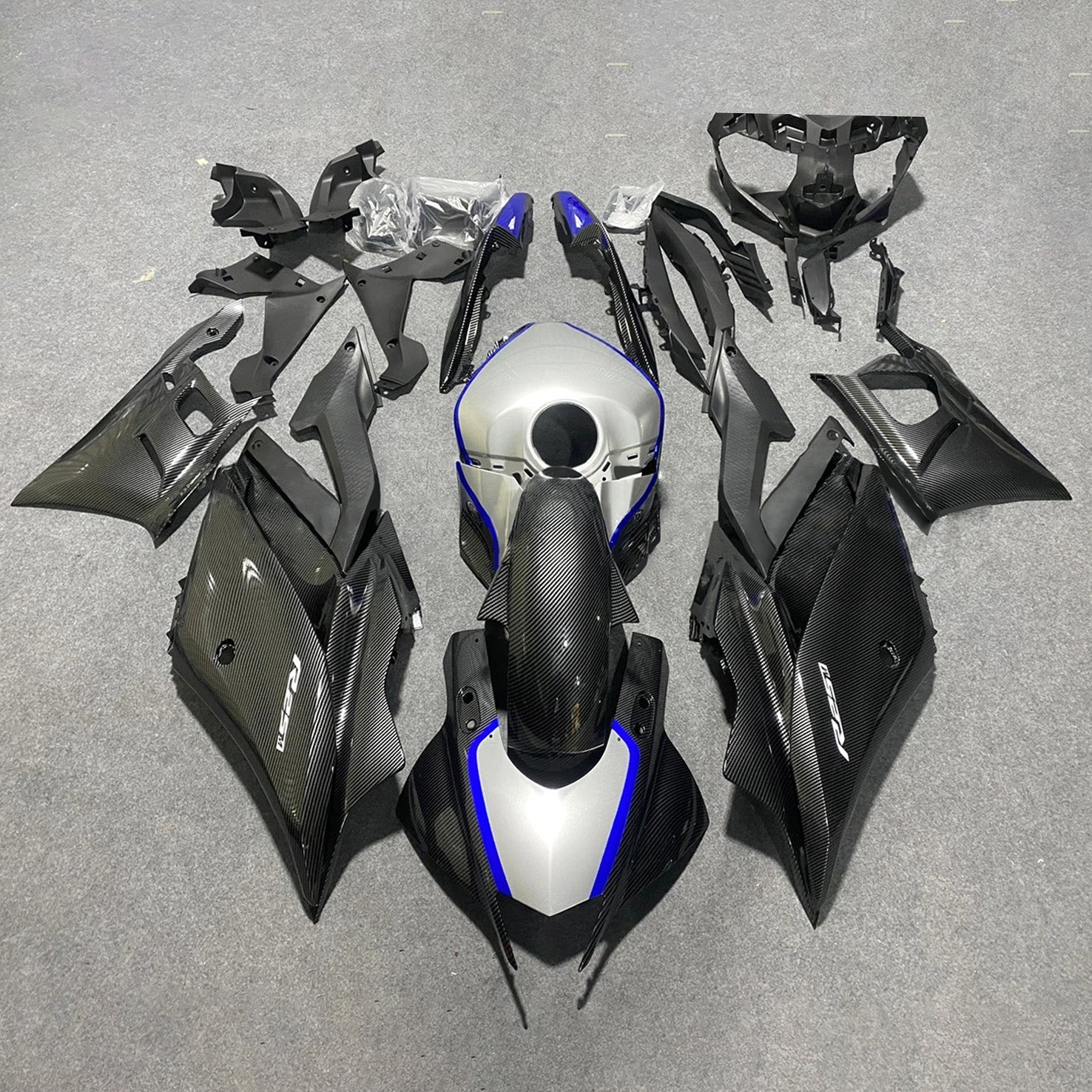 Yamaha YZF-R3 R25 2022-2023 Fairing Kit هيكل السيارة بلاستيك ABS