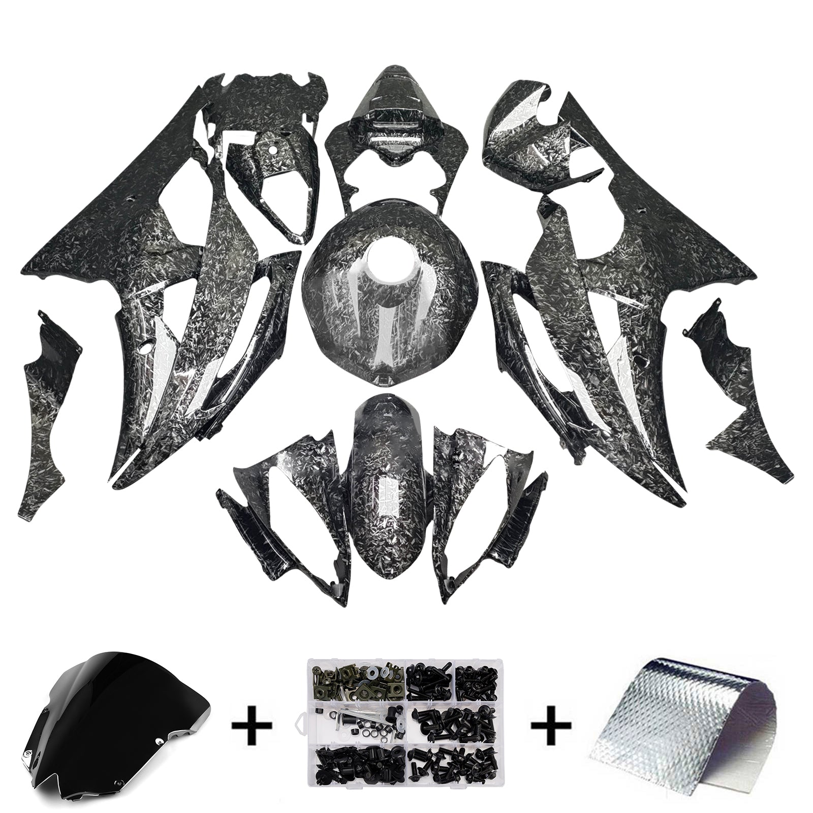 Injection Fairing Kit Bodywork Plastic ABS For Yamaha YZFR6 YZF-R6 2008-2016
