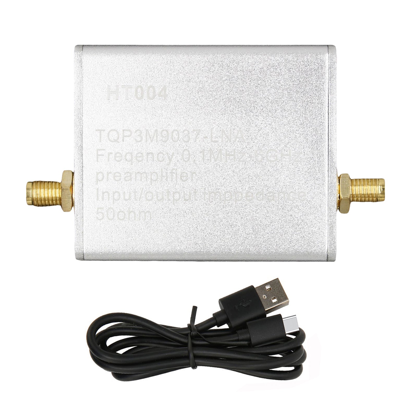 100K-6GHz HT004 Full Band Low Noise Amplifier 20dB High Gain Power Preamplifier