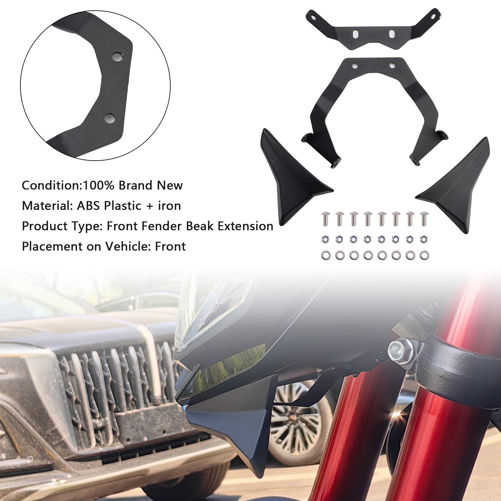 Front Beak Extension Nose Lower Wing For Honda CB750 Hornet 2023-2024