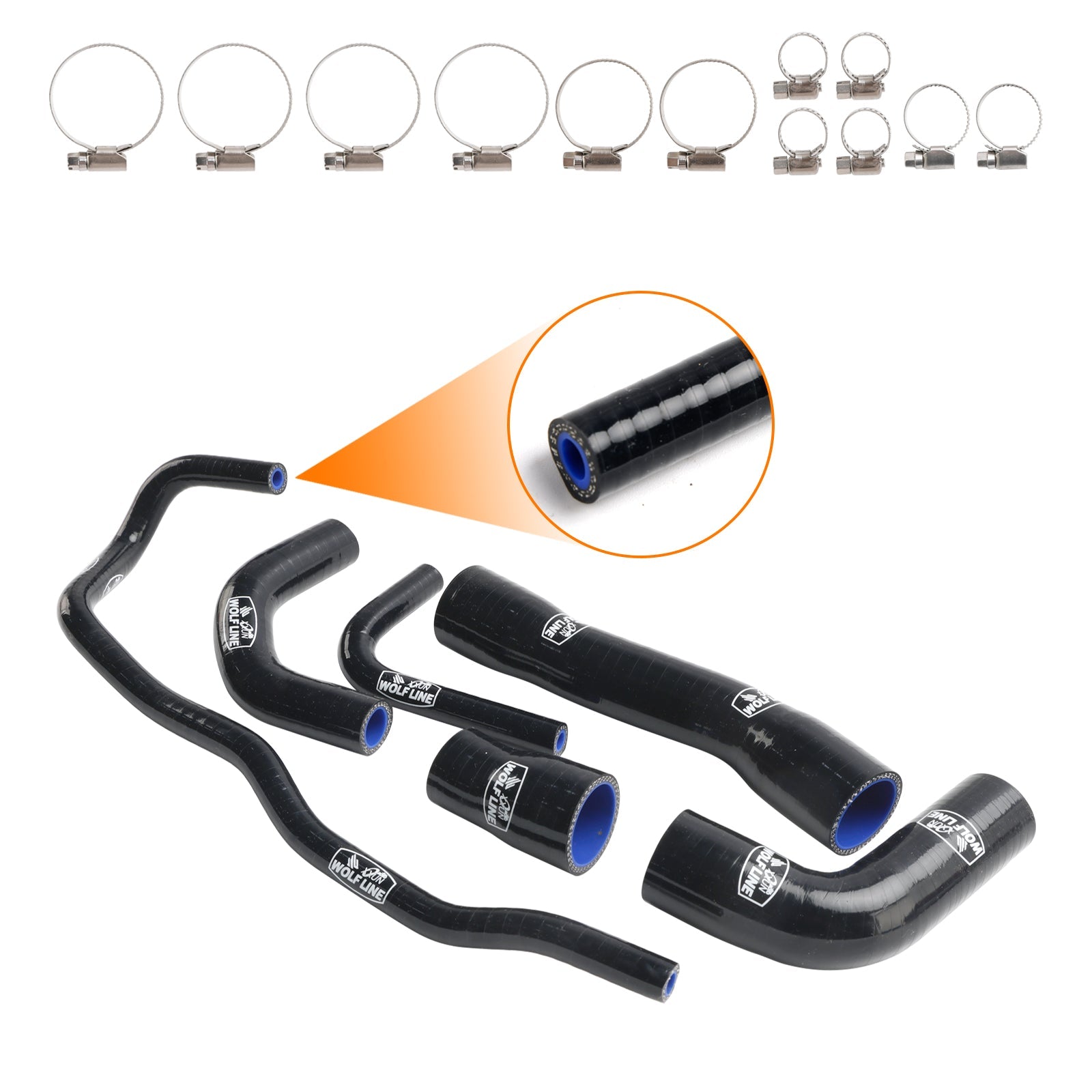 Silicone Radiator coolant Hose kit For BMW S1000XR 2021-2024