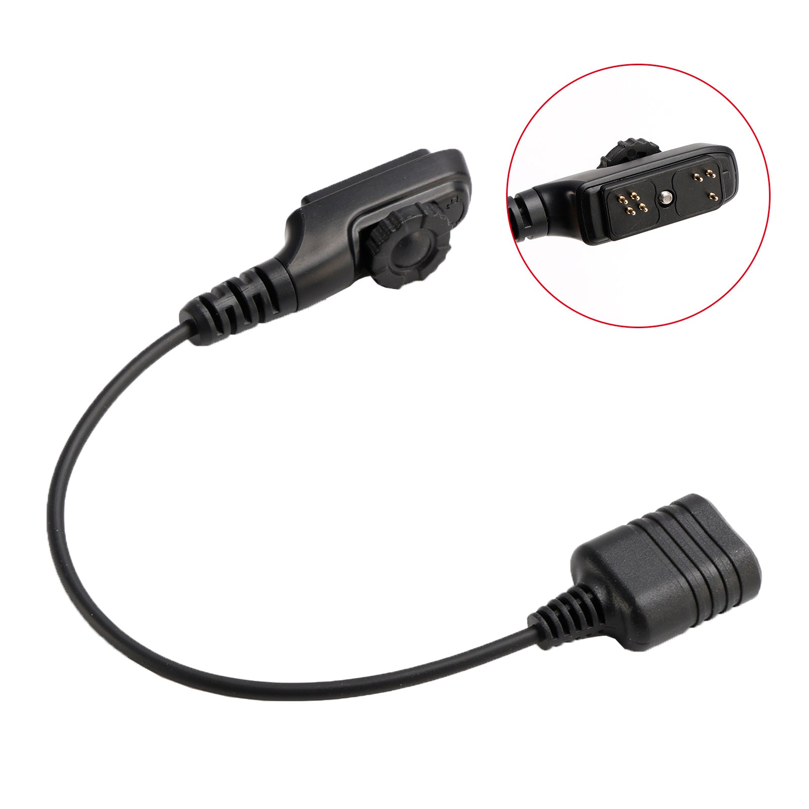 K Interface Headset Port Converter Cable for Hytera HYT PD780 PD700 PD980 PD788G