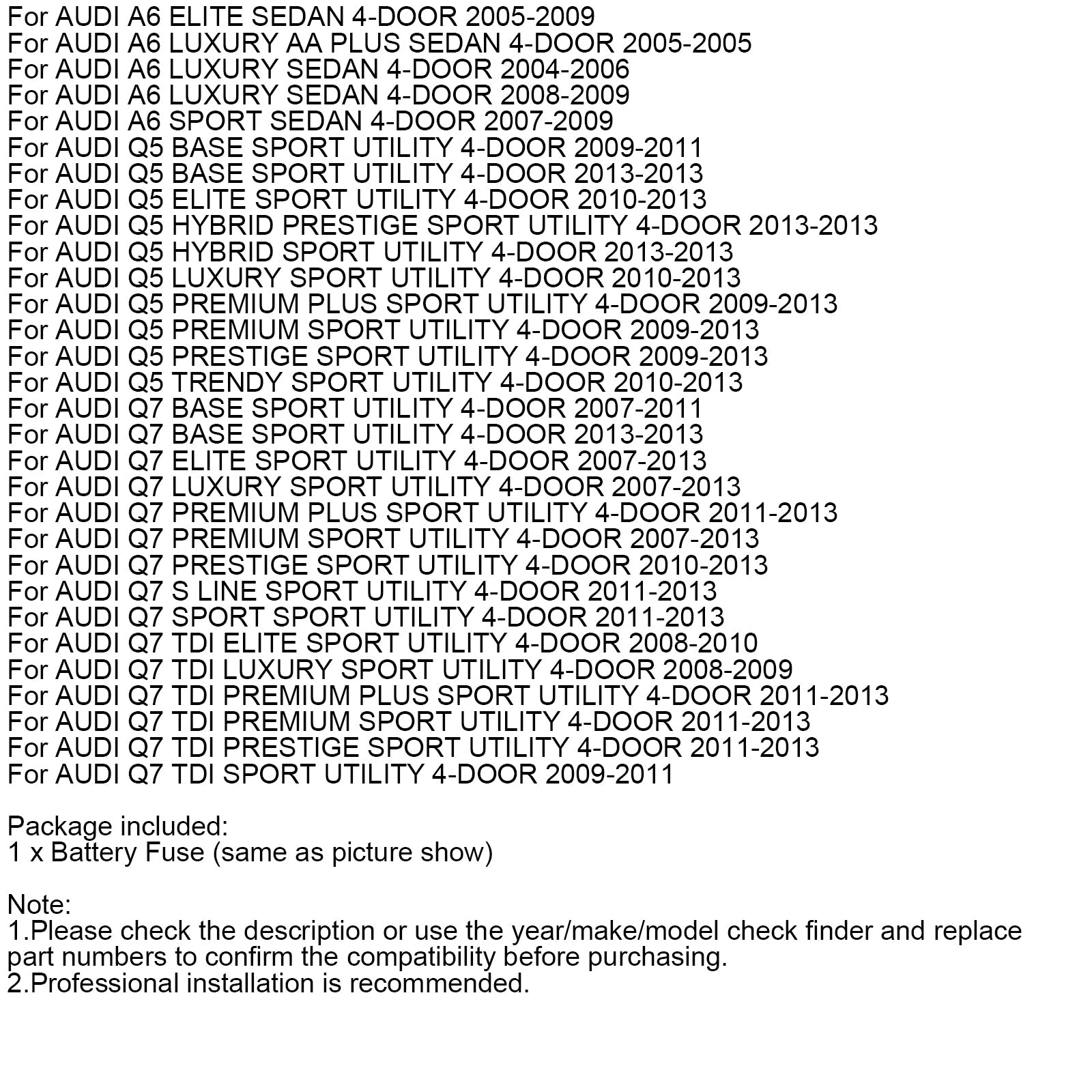 Battery Fuse Overload Protection Trip 4F0915519 For Audi A4 A5 A6 Q5 Q7