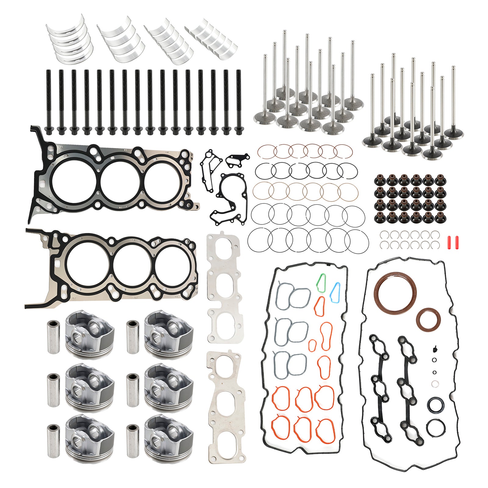 2013-2017 Hyundai Azera 3.3L G6DH 3.3L Engine Rebuild Pistons Gaskets Bearings Kit