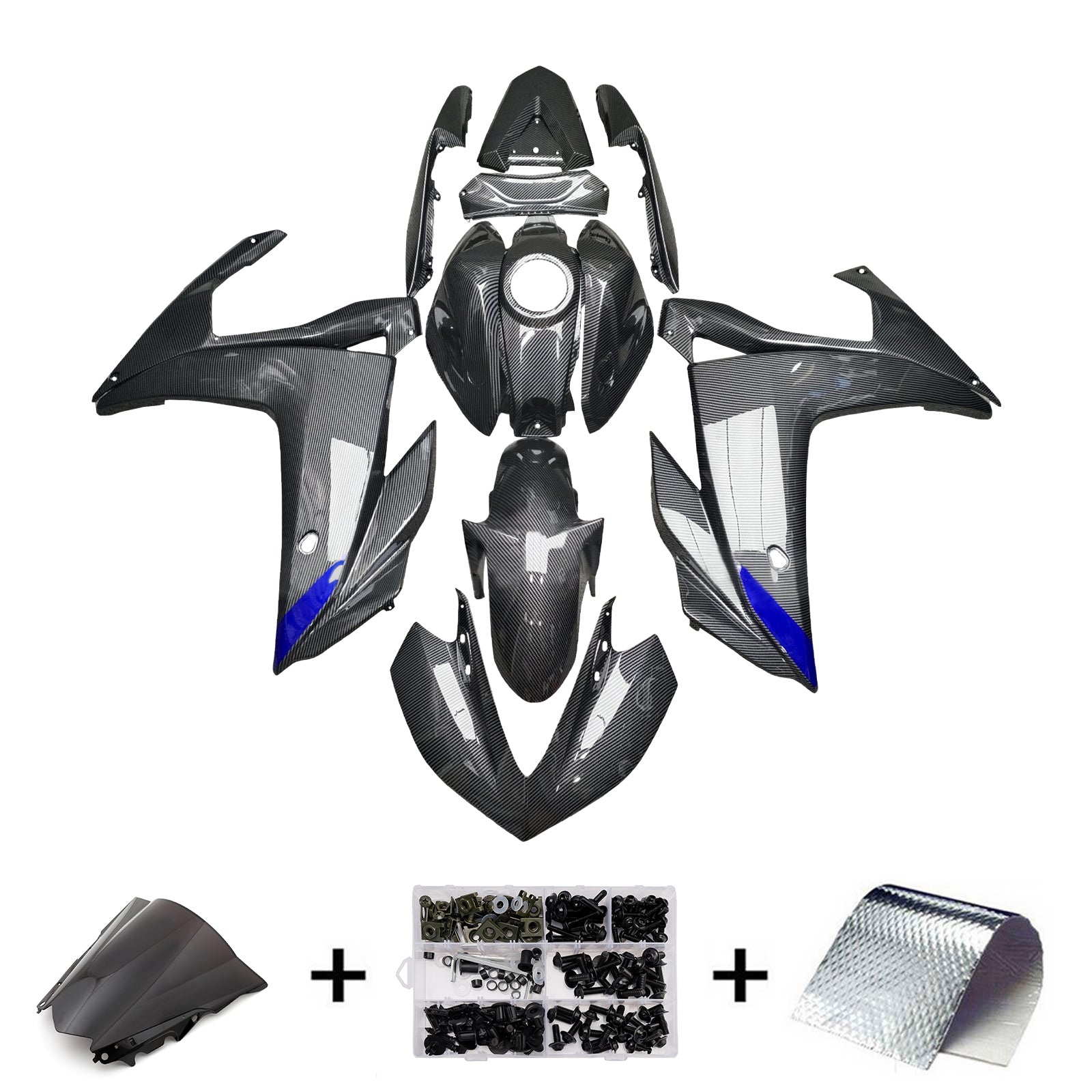 Injection Fairing Kit Bodywork ABS For Yamaha YZF-R3 2014-2018 R25 2015-2017