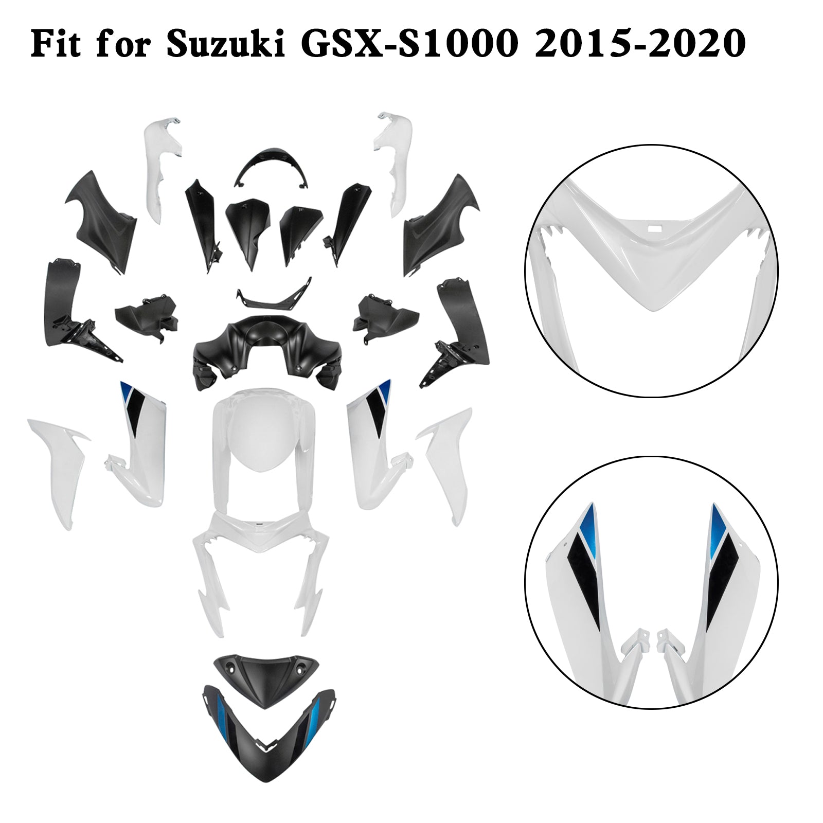 سوزوكي GSX-S 1000 GSXS 2015-2020 مجموعة هيكل السيارة البلاستيكية