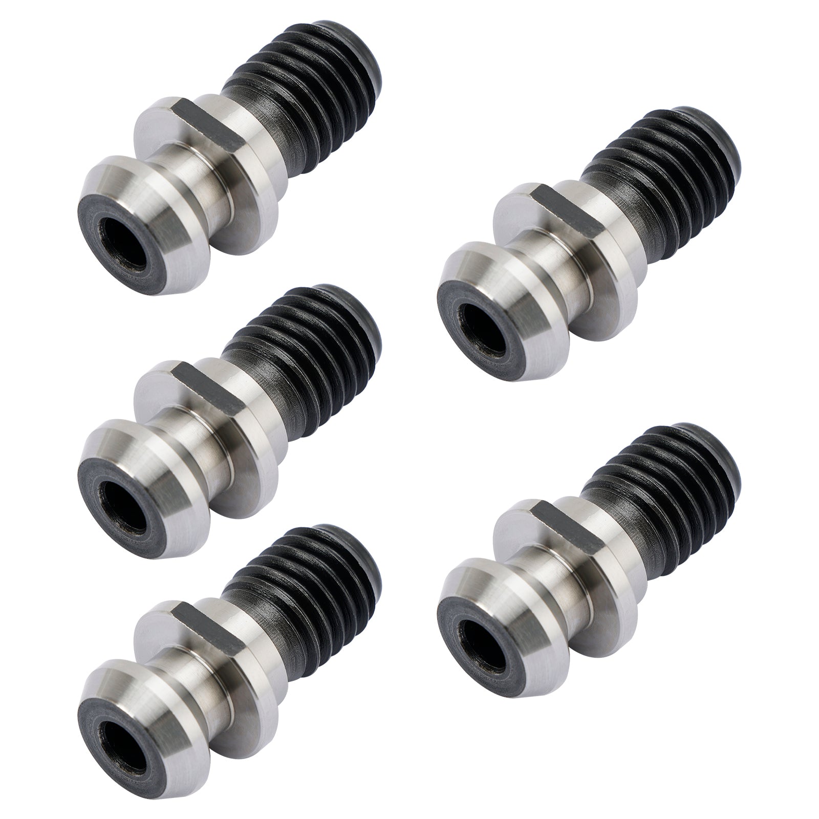 5Pcs CAT40 45° 0.740" Coolant Pull Stud Retention Knob For Mazak Fadal Silver