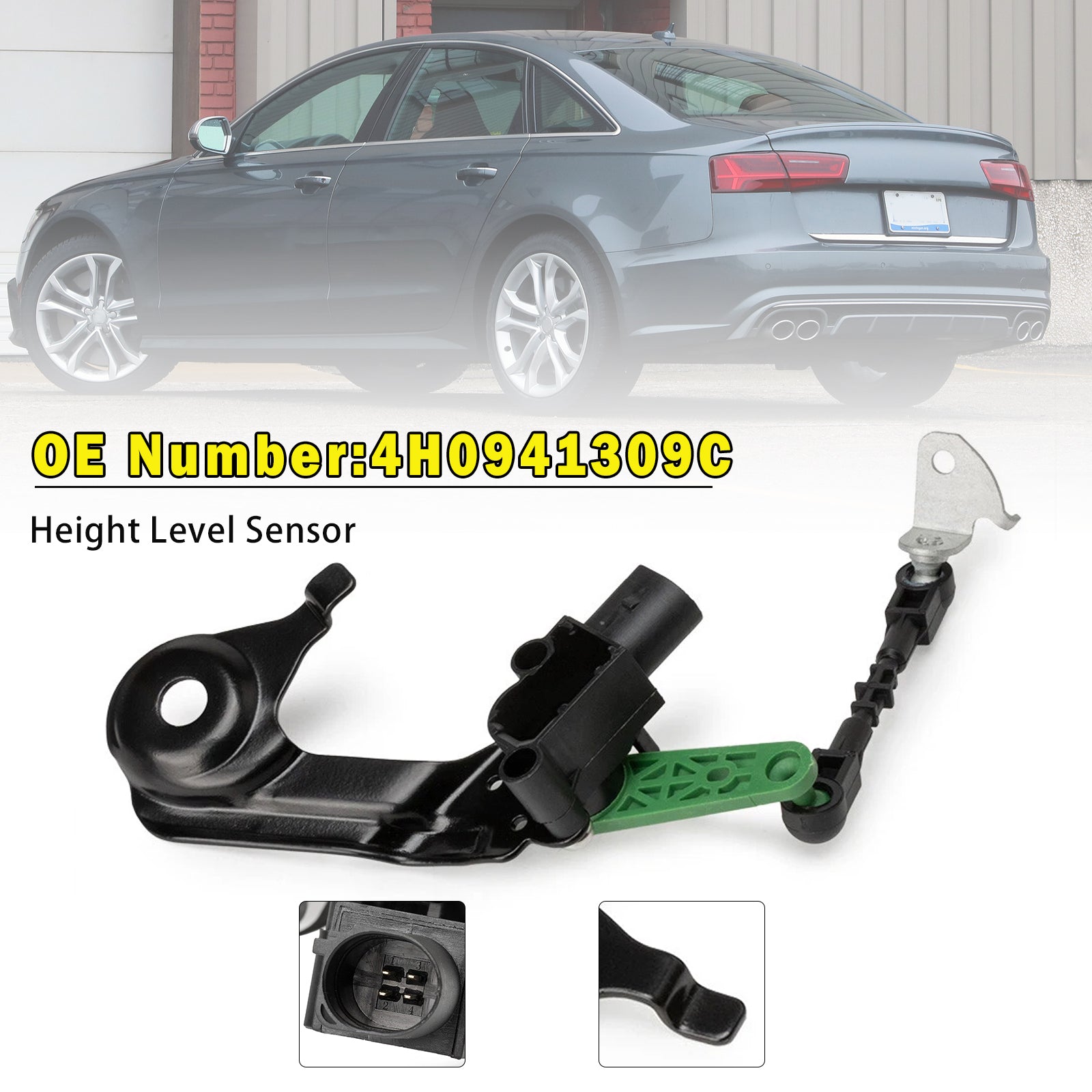 Rear Left Air Suspension Height Sensor 4H0941309C For Audi A6 A8 S6 S7 S8