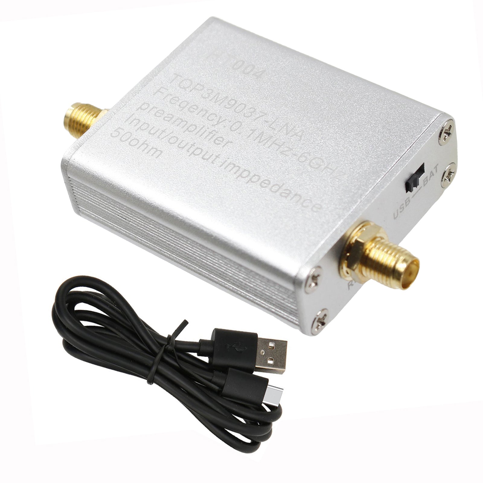 100K-6GHz HT004 Full Band Low Noise Amplifier 20dB High Gain Power Preamplifier