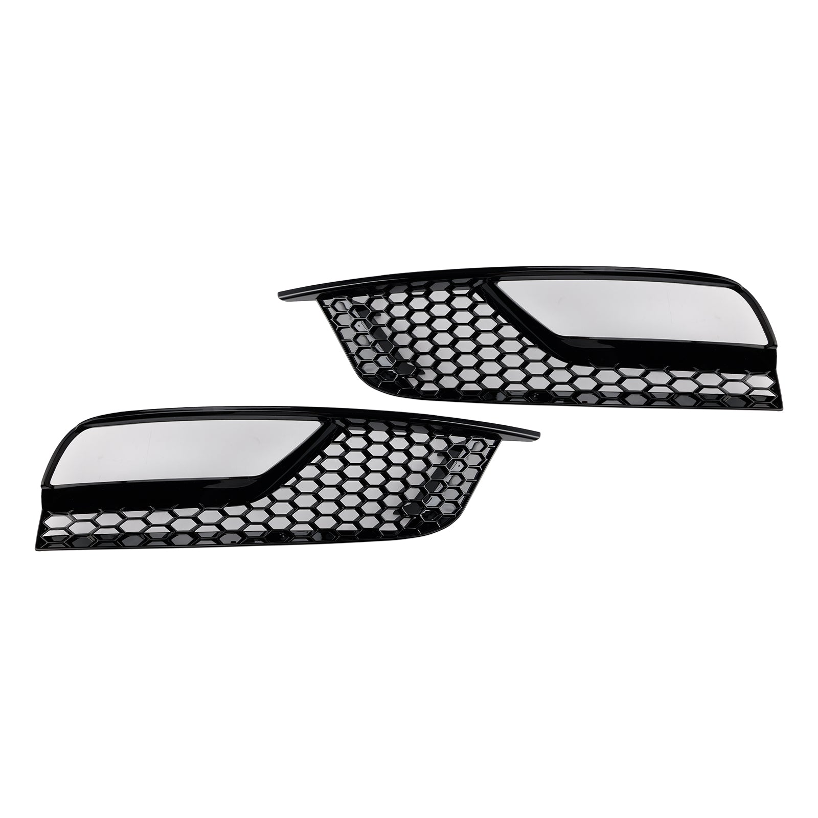 2013-2016 Audi A3 8V Sedan Gloss Black Front Fog Light Grill Covers