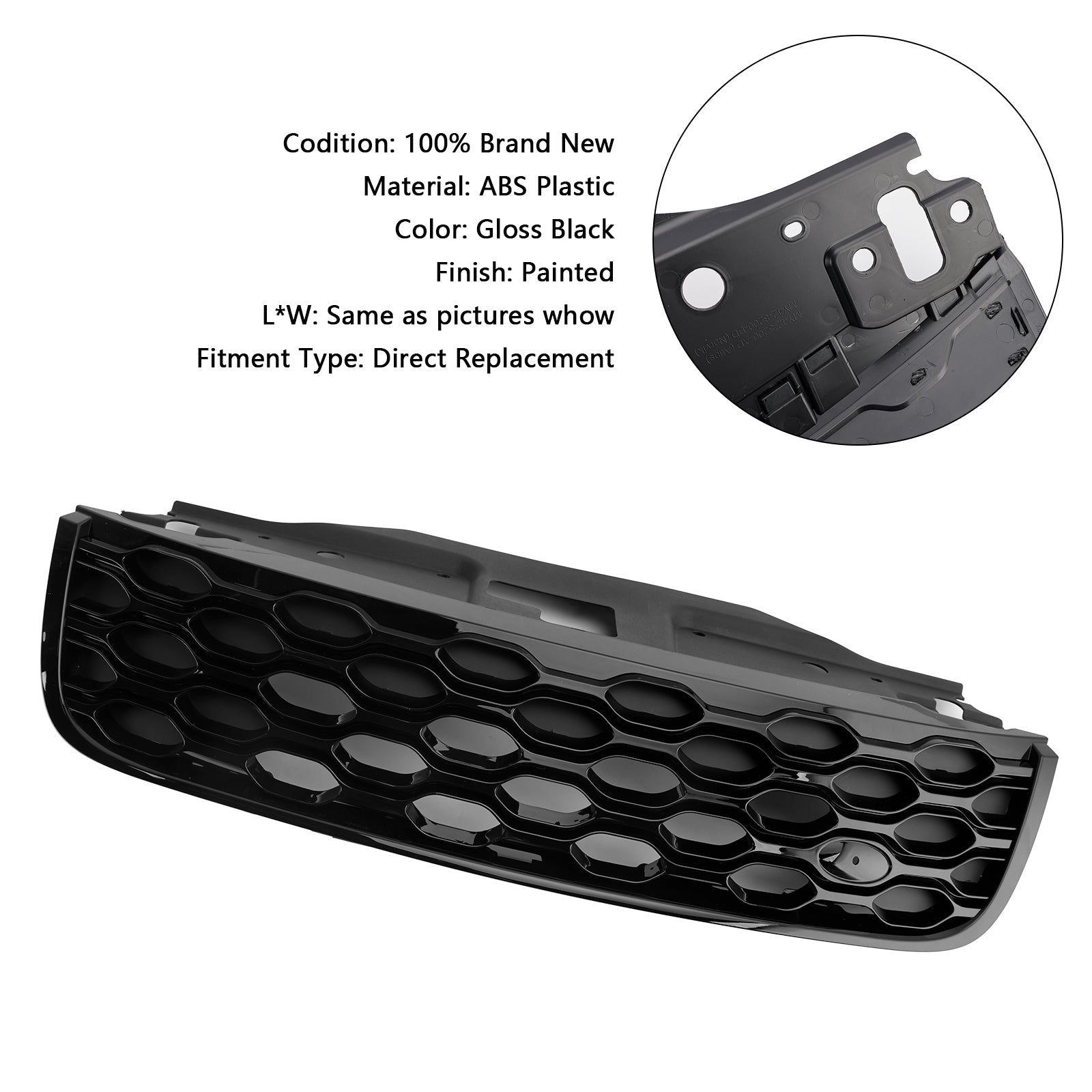 랜드로버 디스커버리 5 L462 2017-2020 블랙 프론트 범퍼 그릴