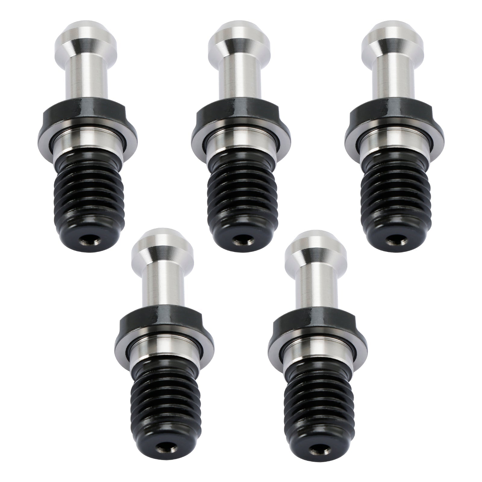 5Pcs CAT40 45° Pull Stud Retention Knob Fits For Any Haas CAT40 CNC Silver