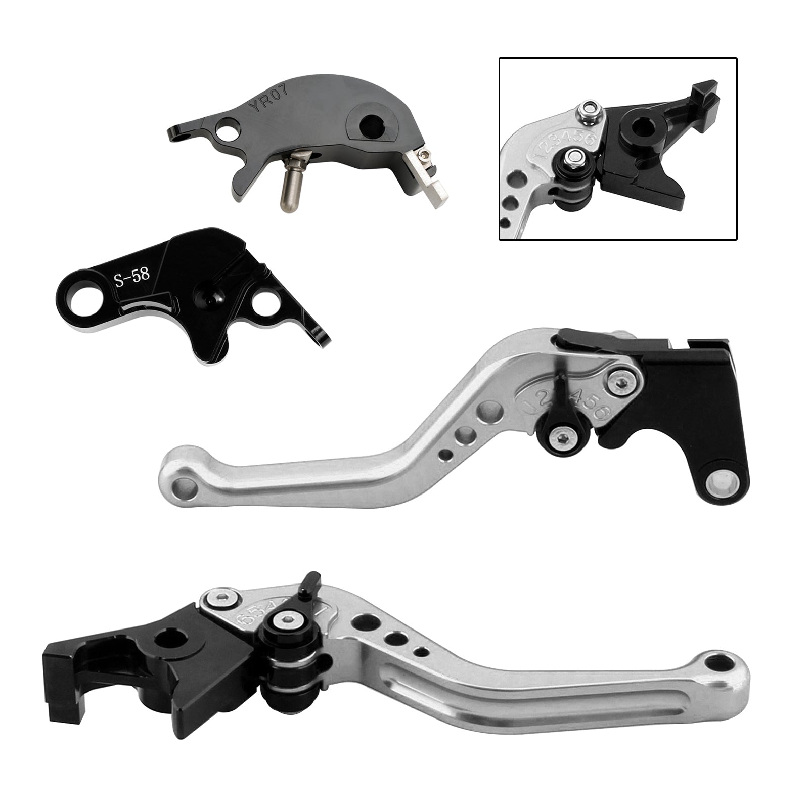 NEW Short Clutch Brake Lever fit for YAMAHA YZF R7 MT-10/SP FZ-10/SP 2022-23
