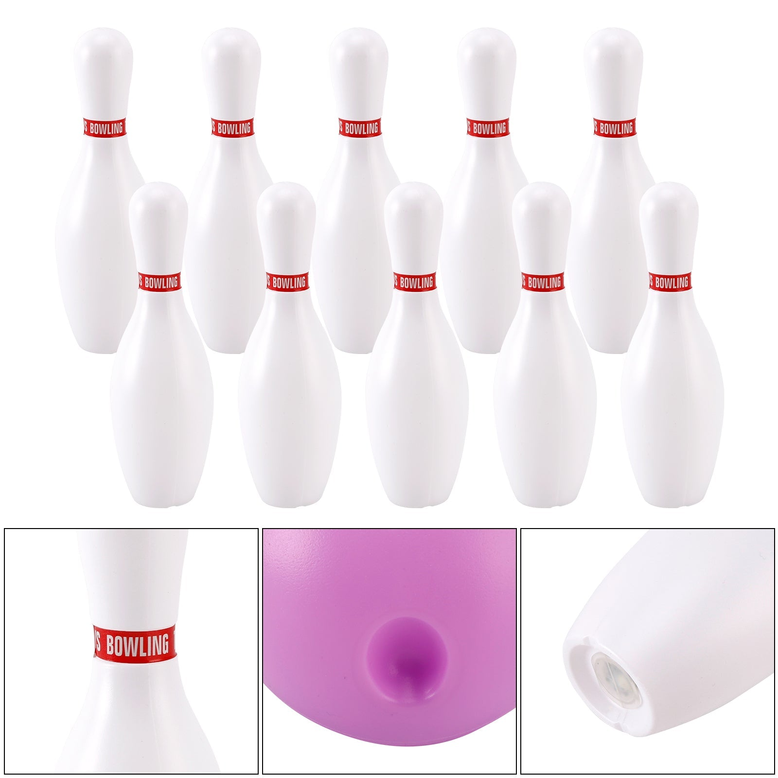 19cm Luminous Bowling Ball Set Kid Indoor & Outdoor Party Game Toy Gift