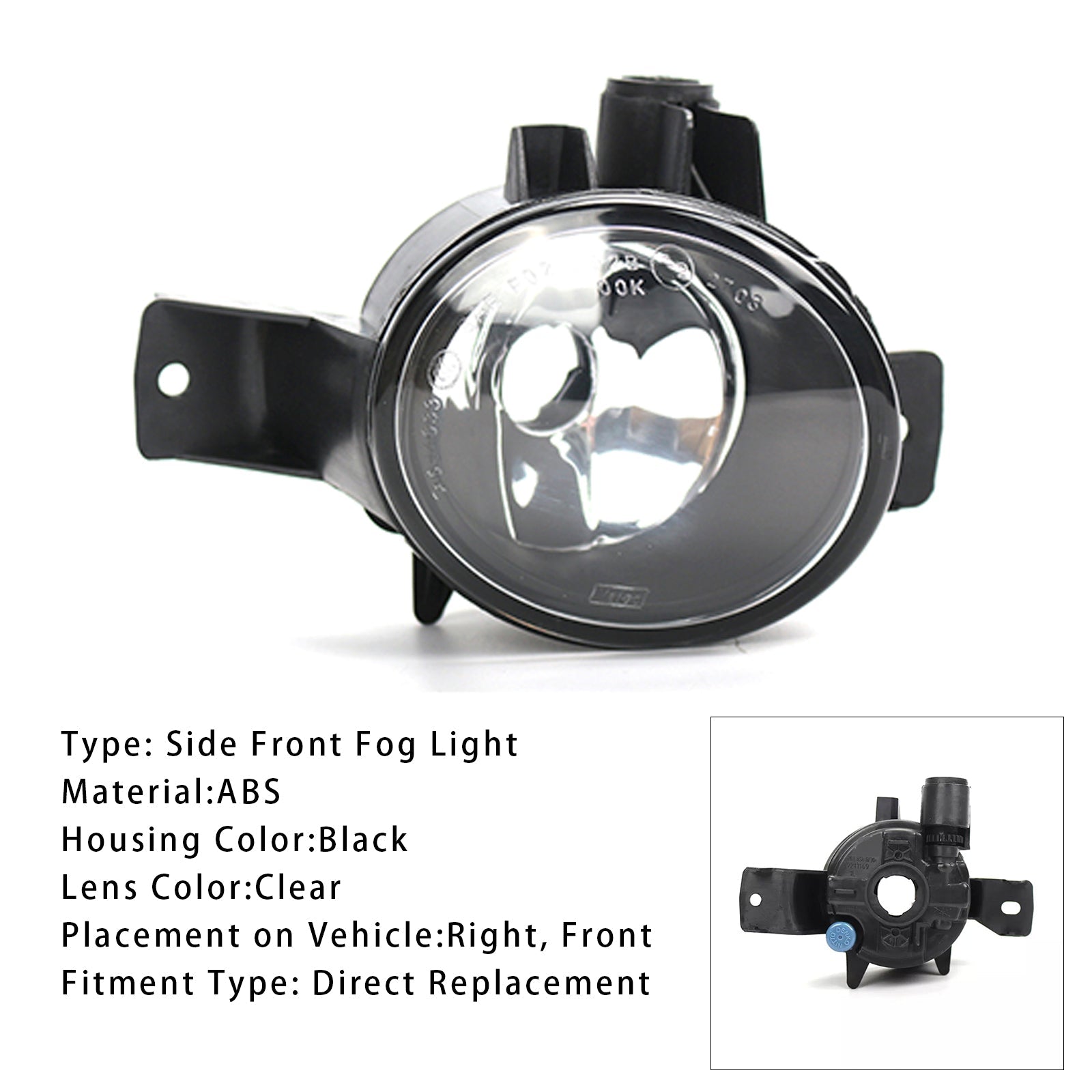 2008-2011  BMW X6 E71 E72 Pre-LCI 1 PCS Front Right Fog Light Lamps 63177187630