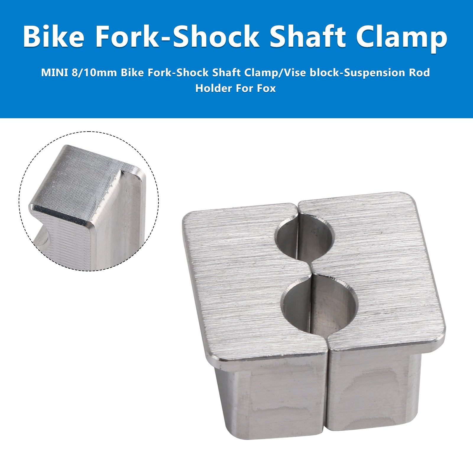 MINI 8/10mm Bike Fork-Shock Shaft Clamp/Vise block-Suspension Rod Holder For Fox