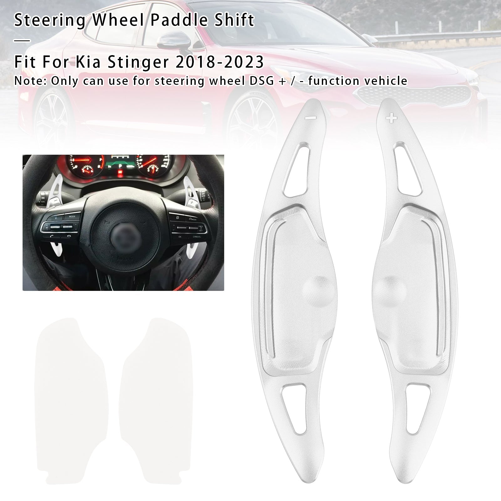 2018-2023 Kia Stinger Steering Wheel Paddle Shifter Covers