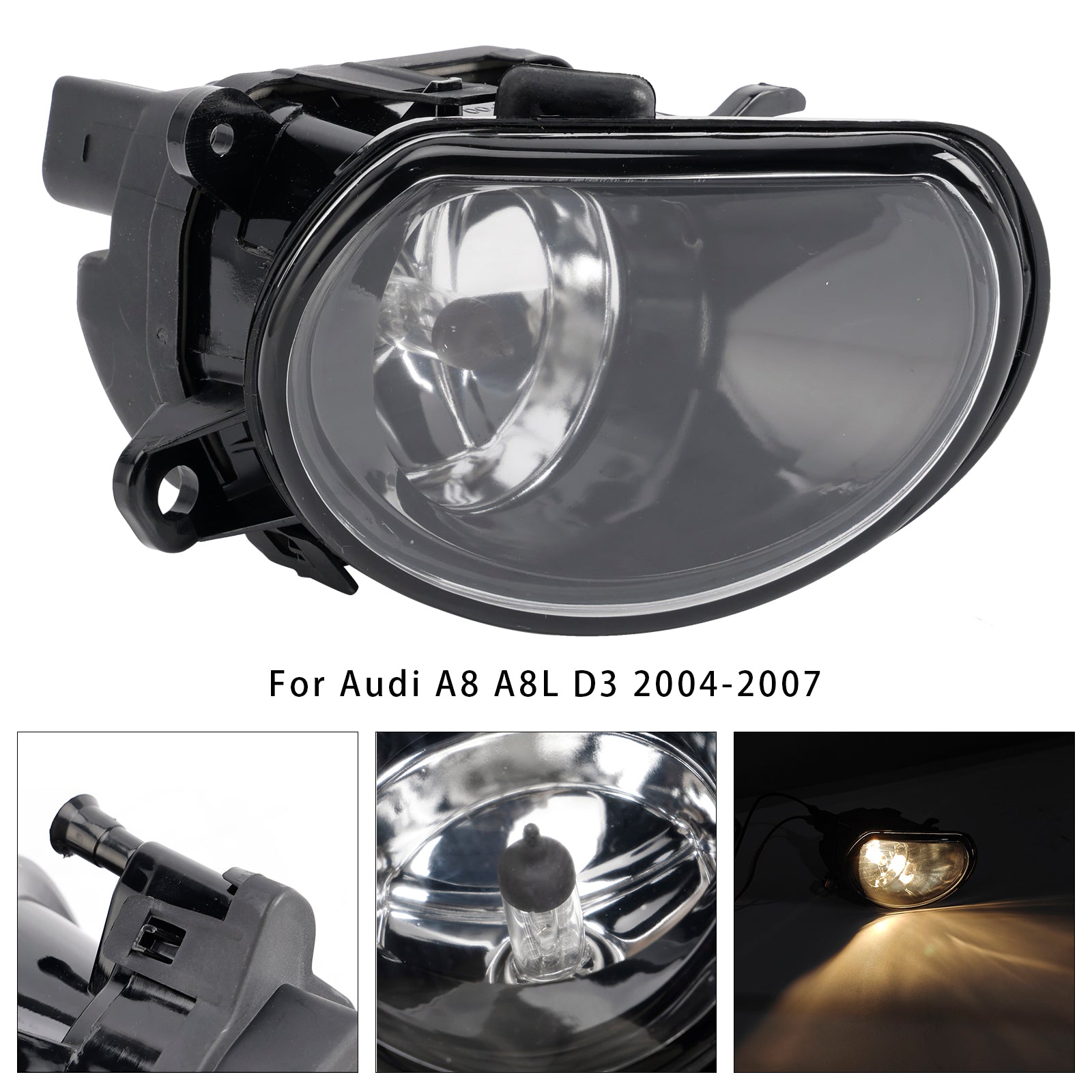 2004-2007 Audi  A8 D3 1 Pcs Right Driver Side Front Bumper Fog Light