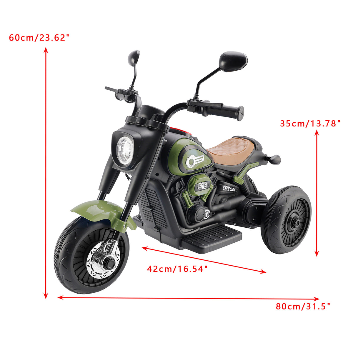 3Wheel 6V Kid Ride On Motorcycle Electric Toy With Colorful Light And Music