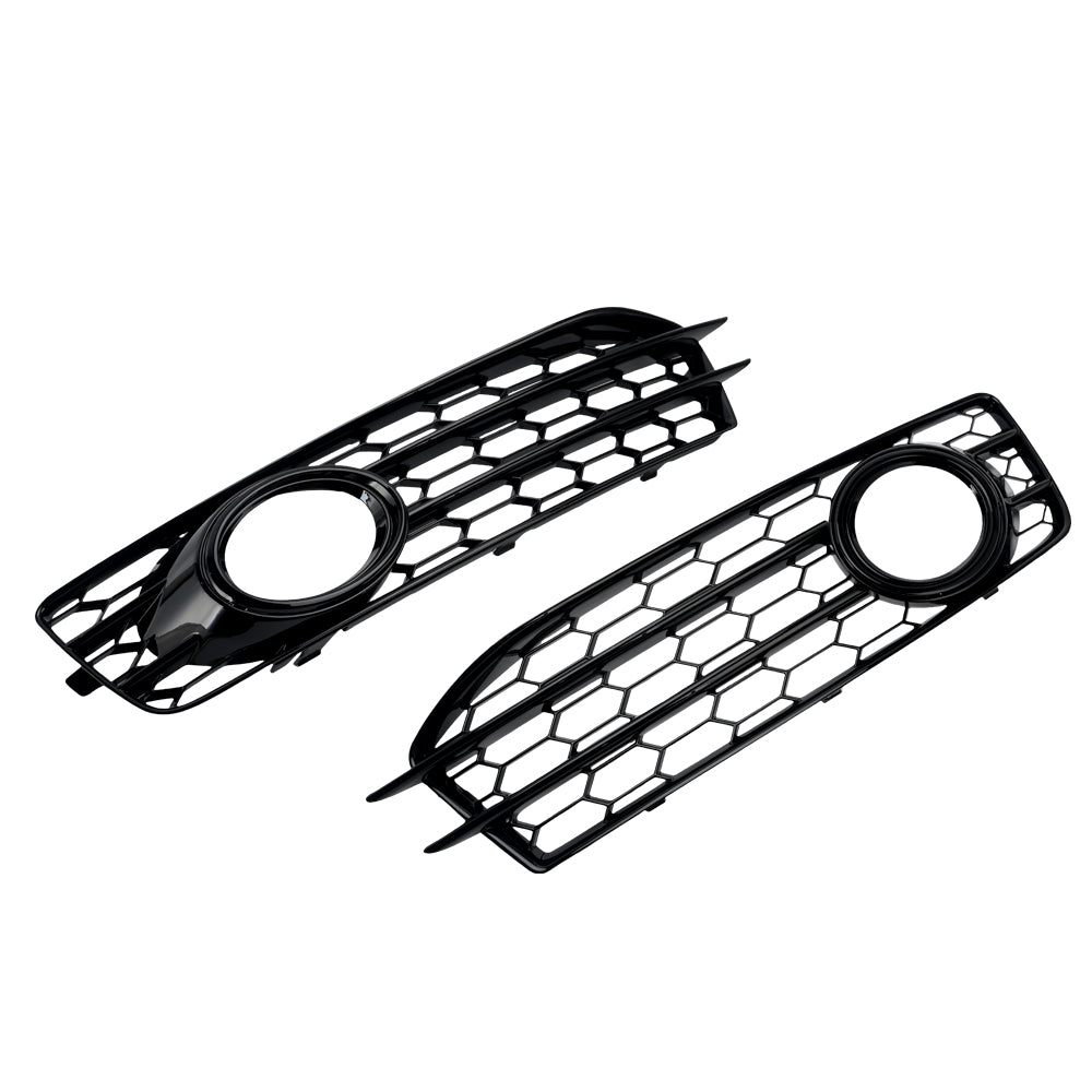 Audi A3 8P S-Line 2009-2012 Honeycomb Front Bumper Fog Light Grill Cover