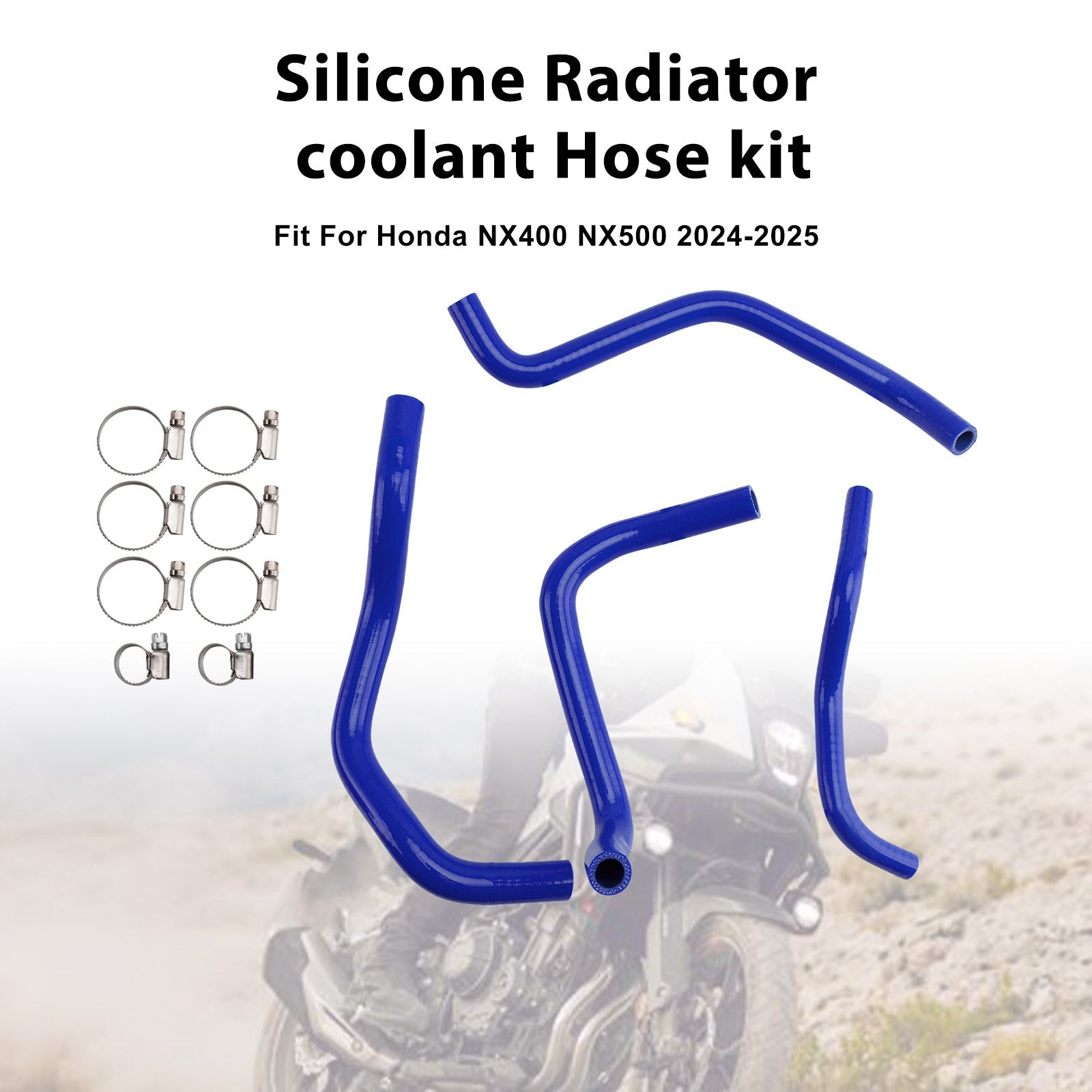 Silicone Radiator coolant Hose For Honda NX400 NX500 CB500 CB500F/X/R