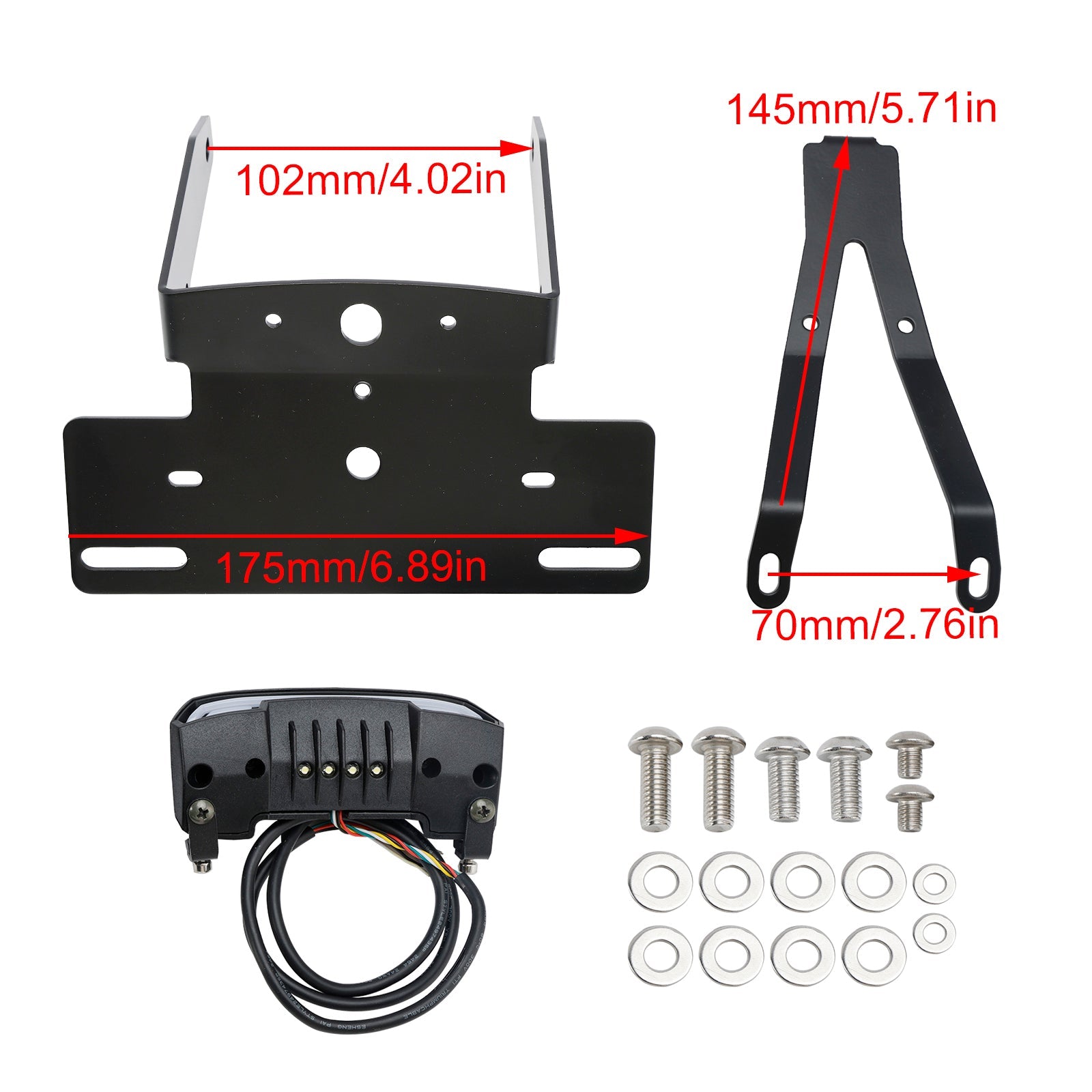 GASGAS SM700 2022-2023 License Plate Holder Bracket