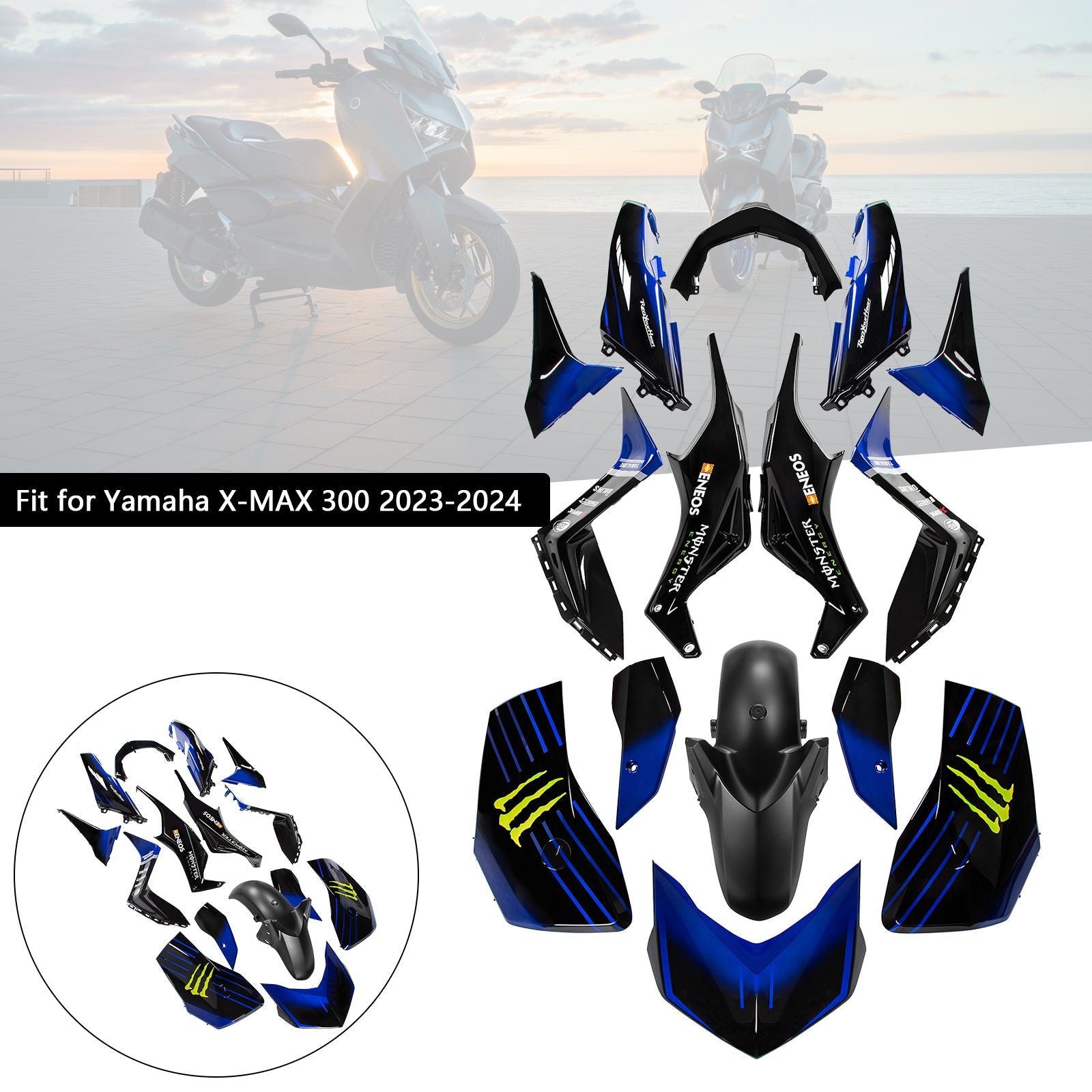 Yamaha X-MAX 300 XMAX 2023-2024 Fairing Kit