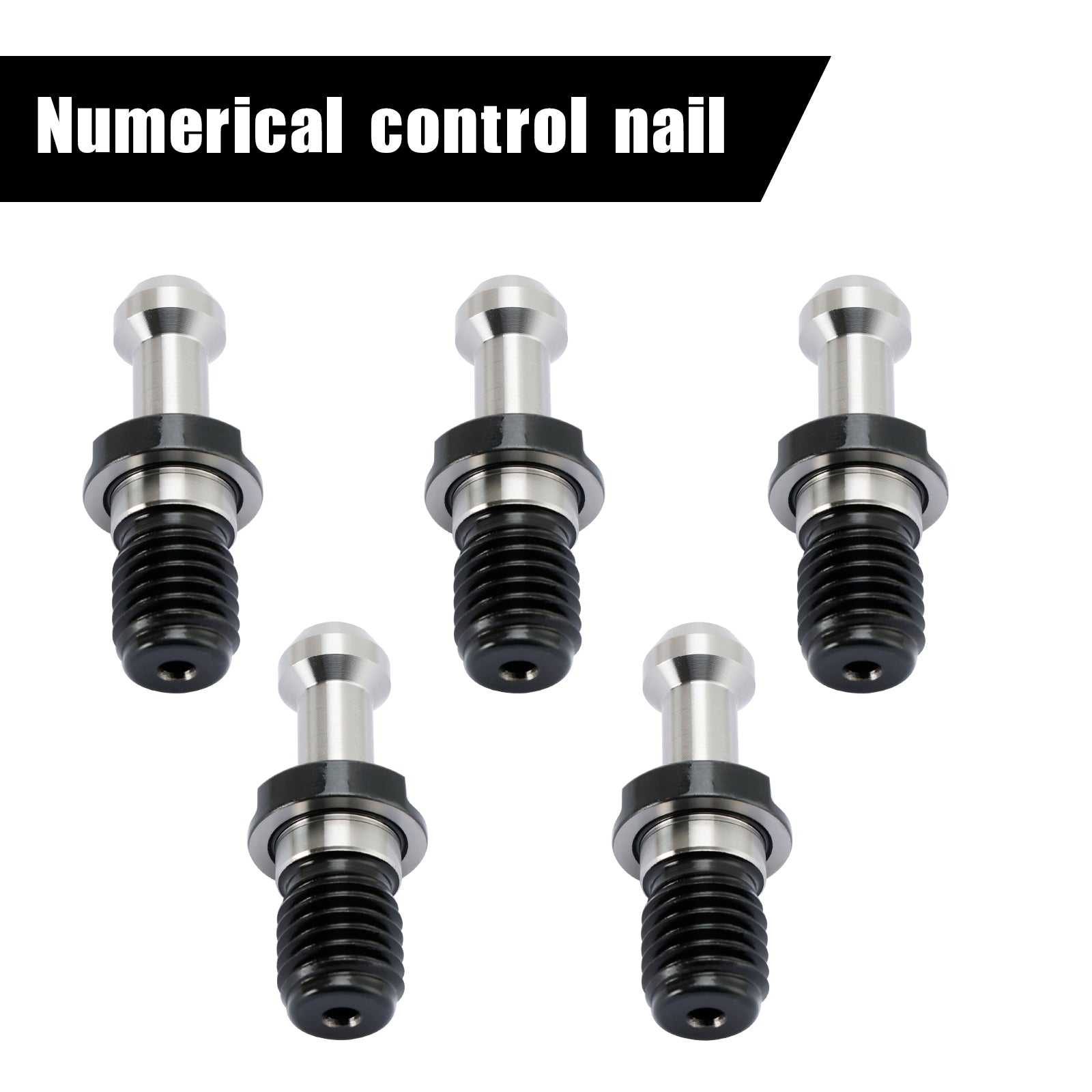 5Pcs CAT40 45?? Pull Stud Retention Knob Fits For Any Haas CAT40 CNC Silver