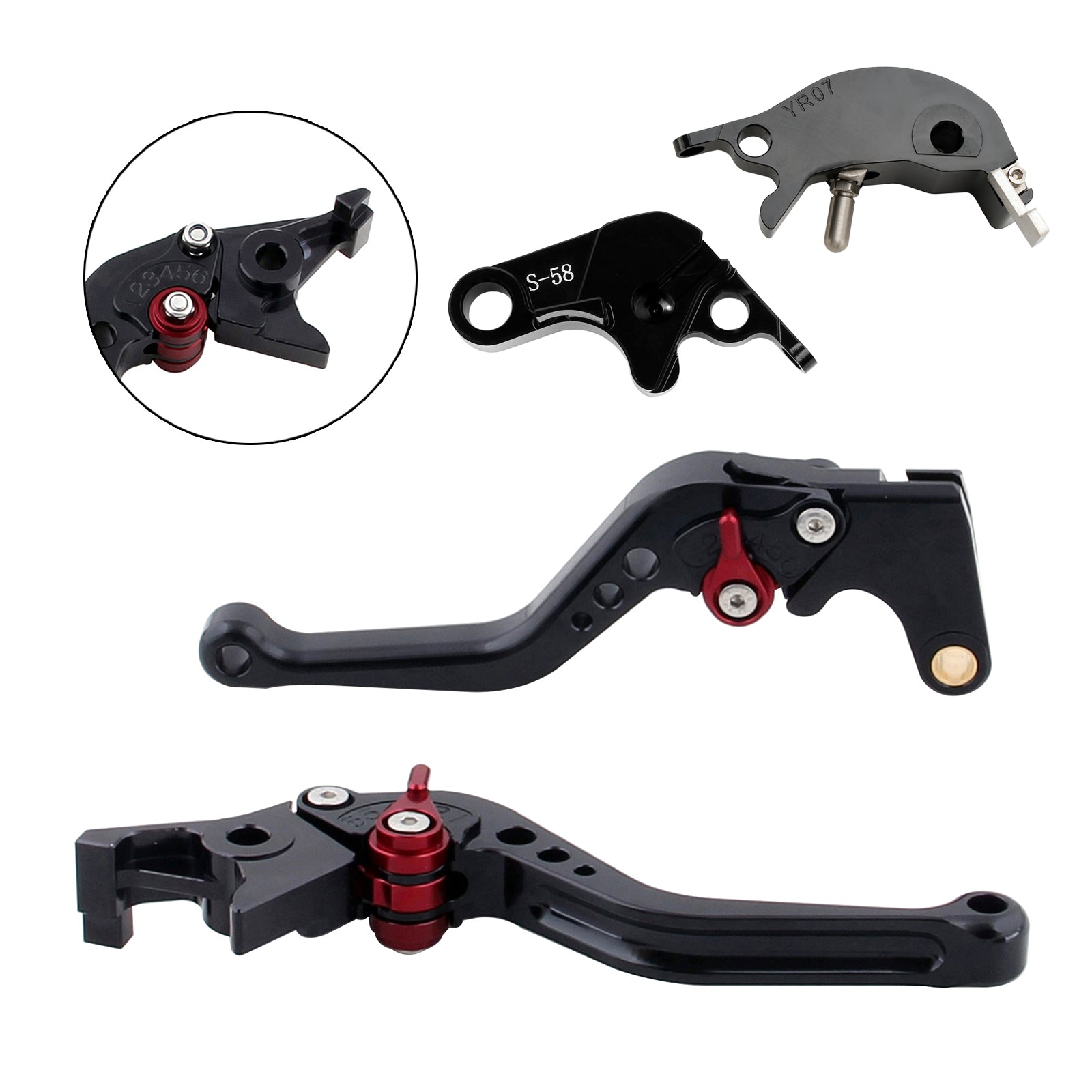 NEW Short Clutch Brake Lever fit for YAMAHA YZF R7 MT-10/SP FZ-10/SP 2022-23