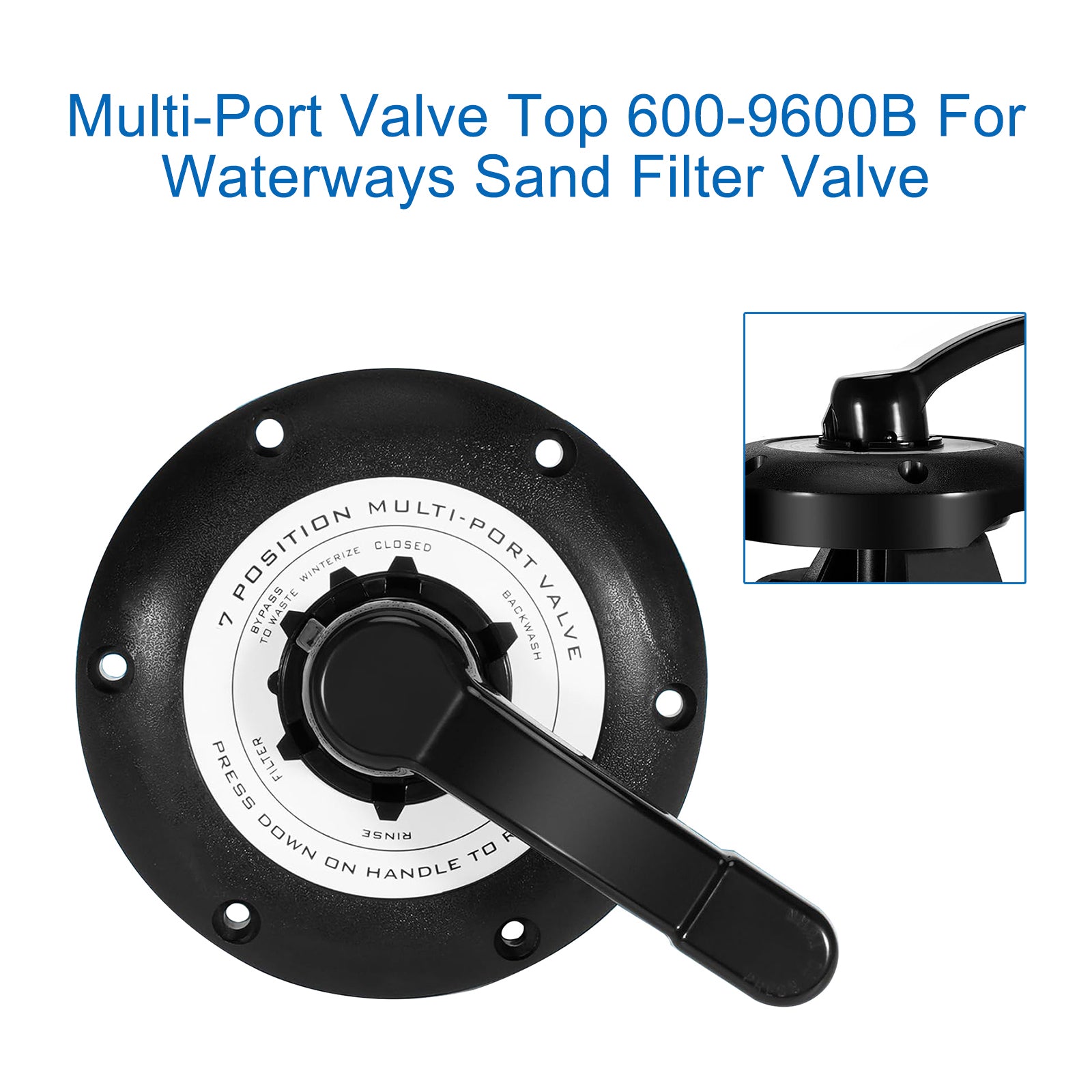 Multi-Port Valve Top 600-9600B For Waterways Sand Filter Valve