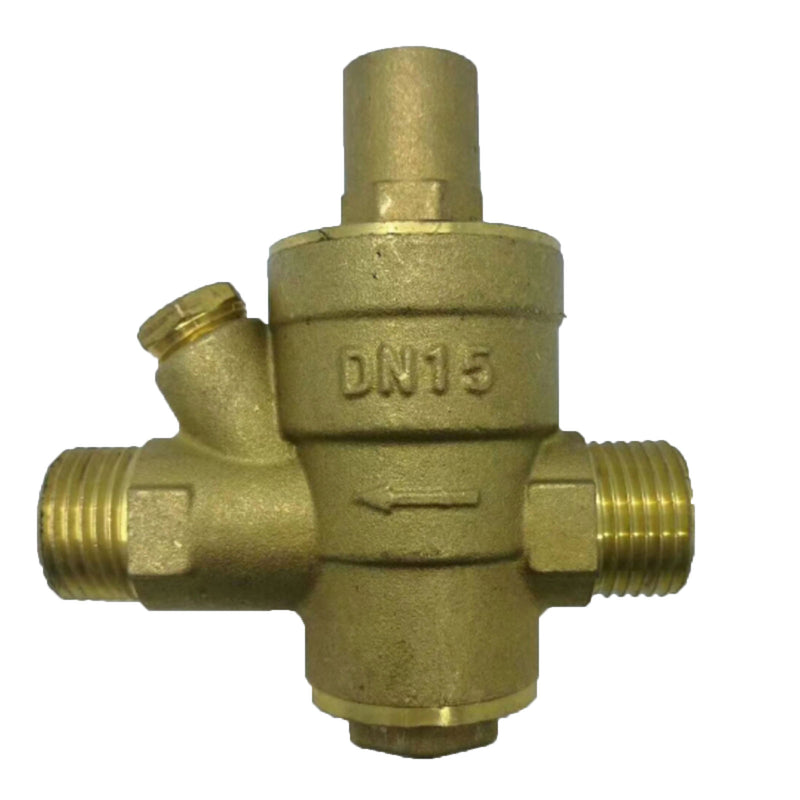DN15 Adjustable Brass NPT 1/2" Water Pressure Regulator Reducer with Gauge Meter