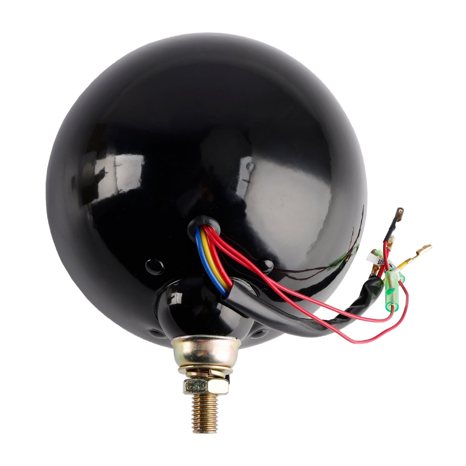 9-Bulbs Beam Headlight Fog Lamp Custom 5.75" Black For Racer Bobber Chopper