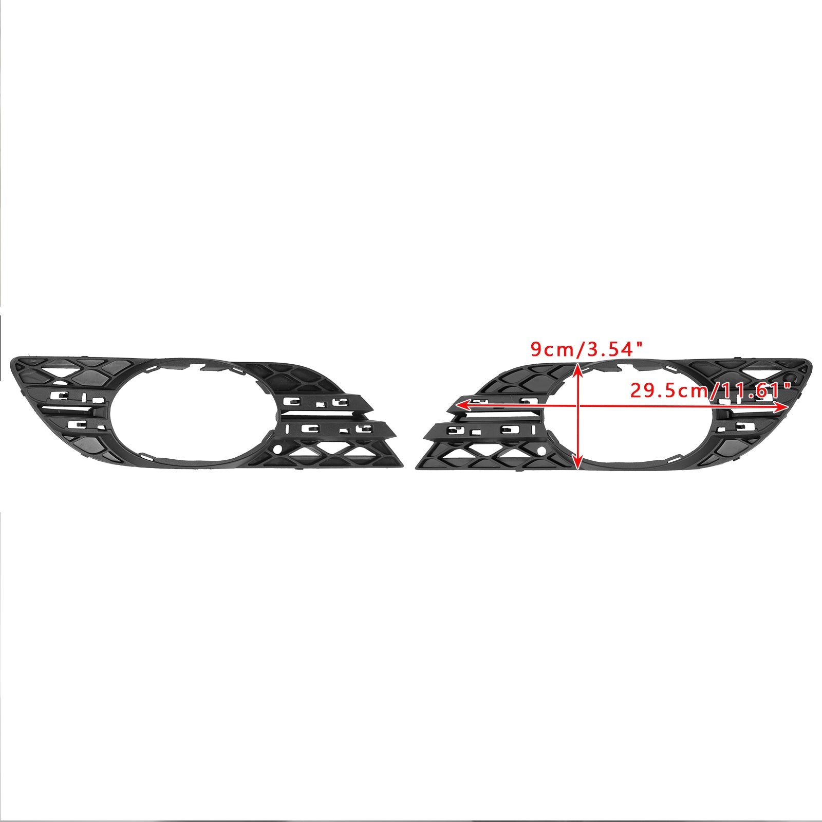 2PCS Fog Light Trim Set Fit Mercedes Benz E-Class W211 E320 E550 2007-2009